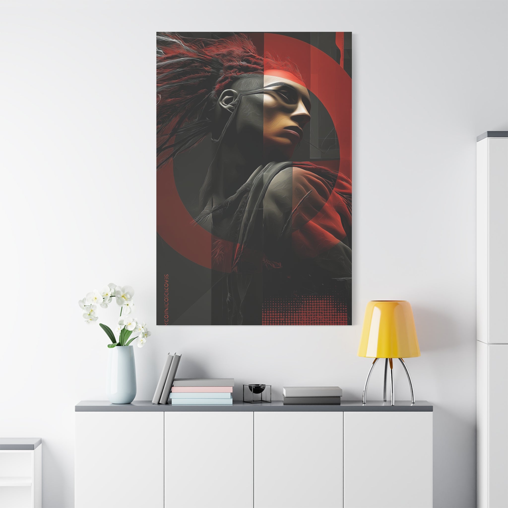 🔴 RED SHIFT SERIES: VECTOR | Abstract Wall Art