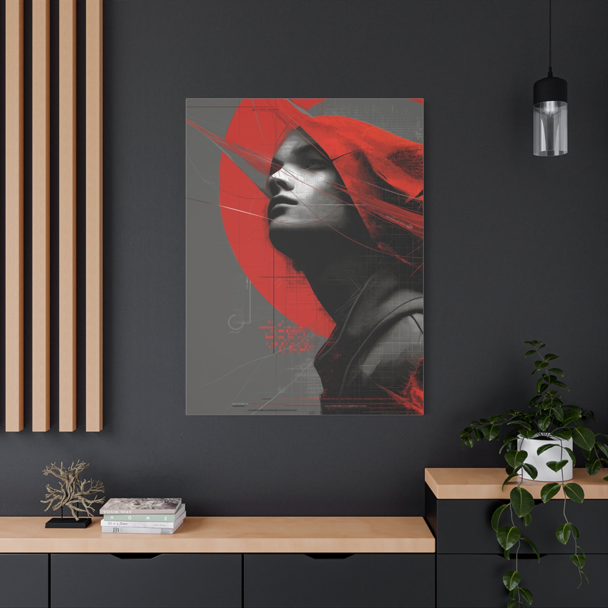 🔴 RED SHIFT: ASCEND | Abstract Wall Art