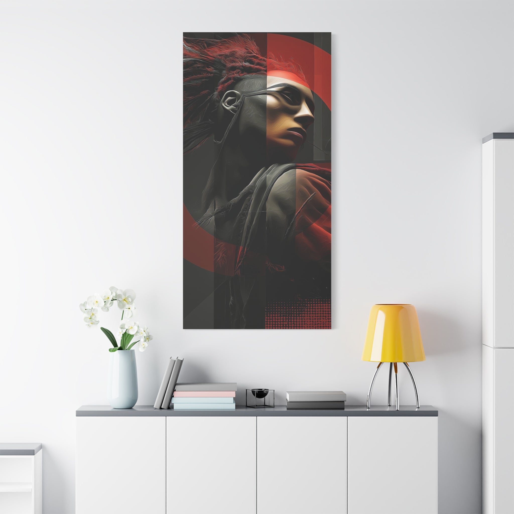 🔴 RED SHIFT SERIES: VECTOR | Abstract Wall Art