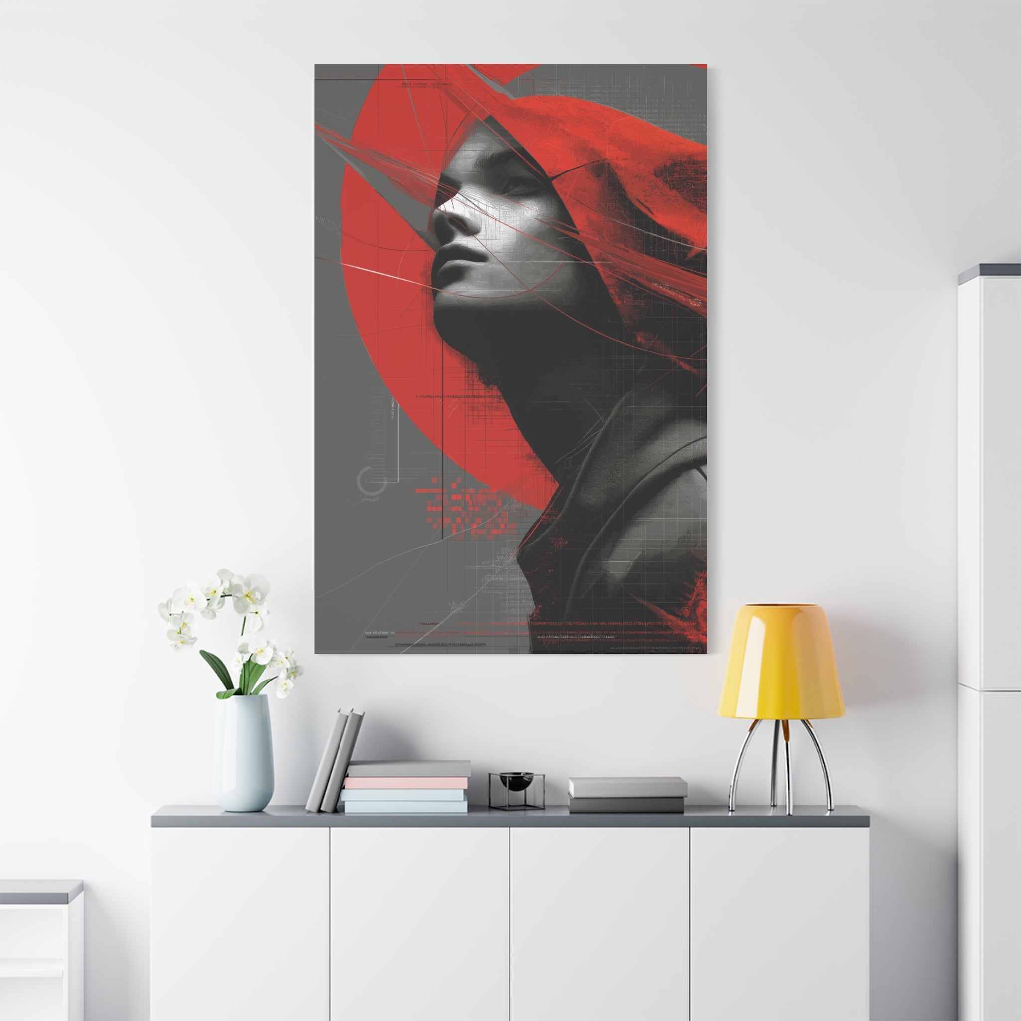 🔴 RED SHIFT: ASCEND | Abstract Wall Art