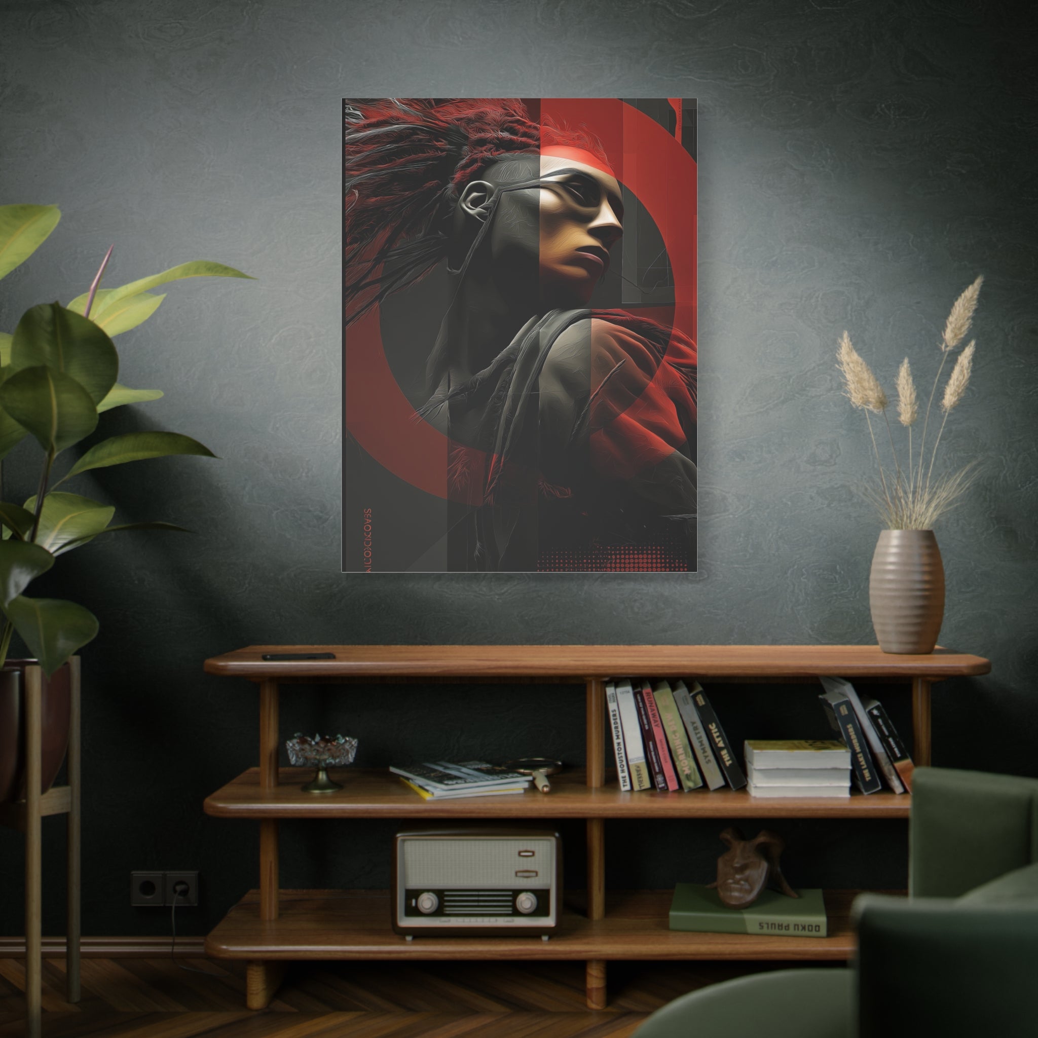 🔴 RED SHIFT SERIES: VECTOR | Abstract Wall Art