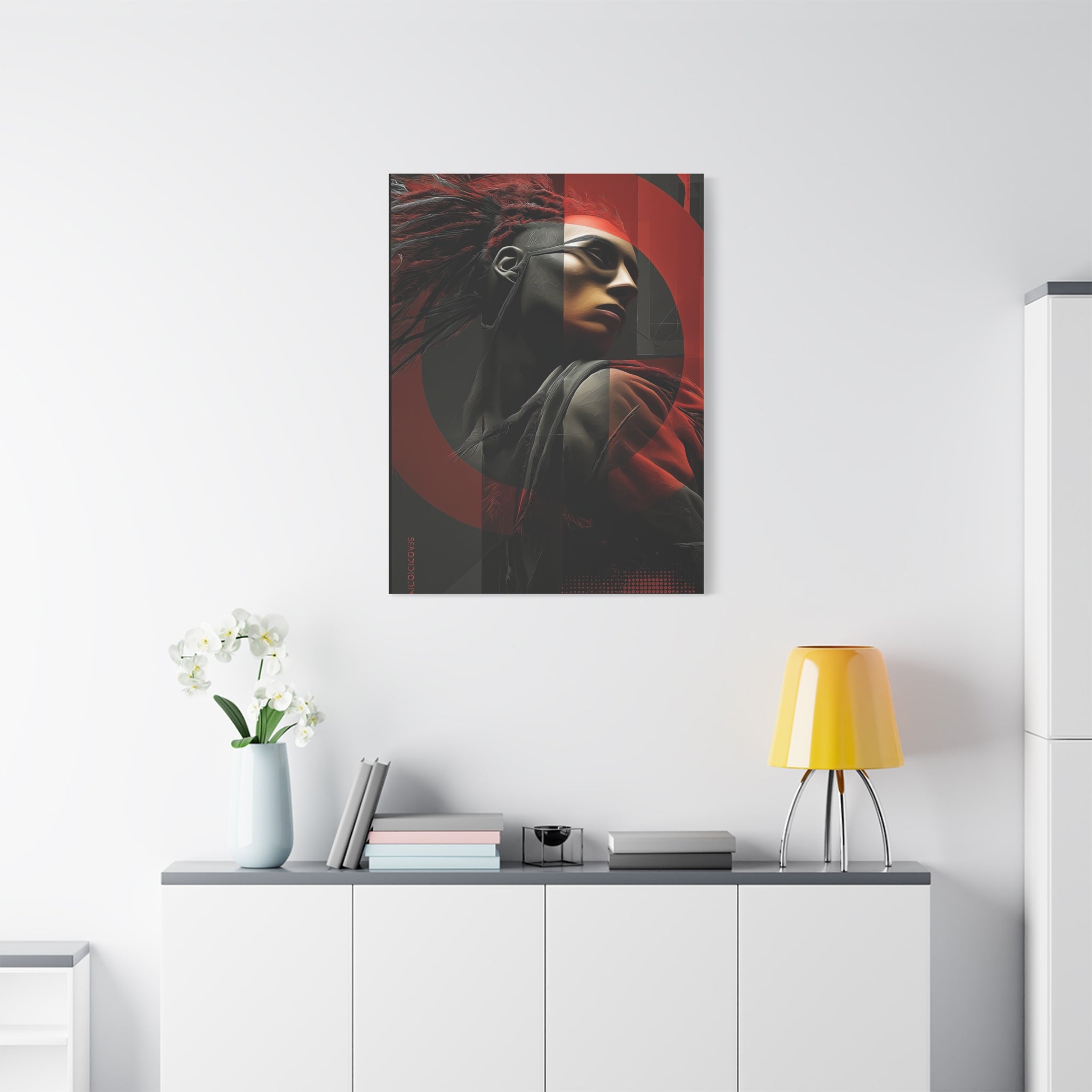 🔴 RED SHIFT SERIES: VECTOR | Abstract Wall Art
