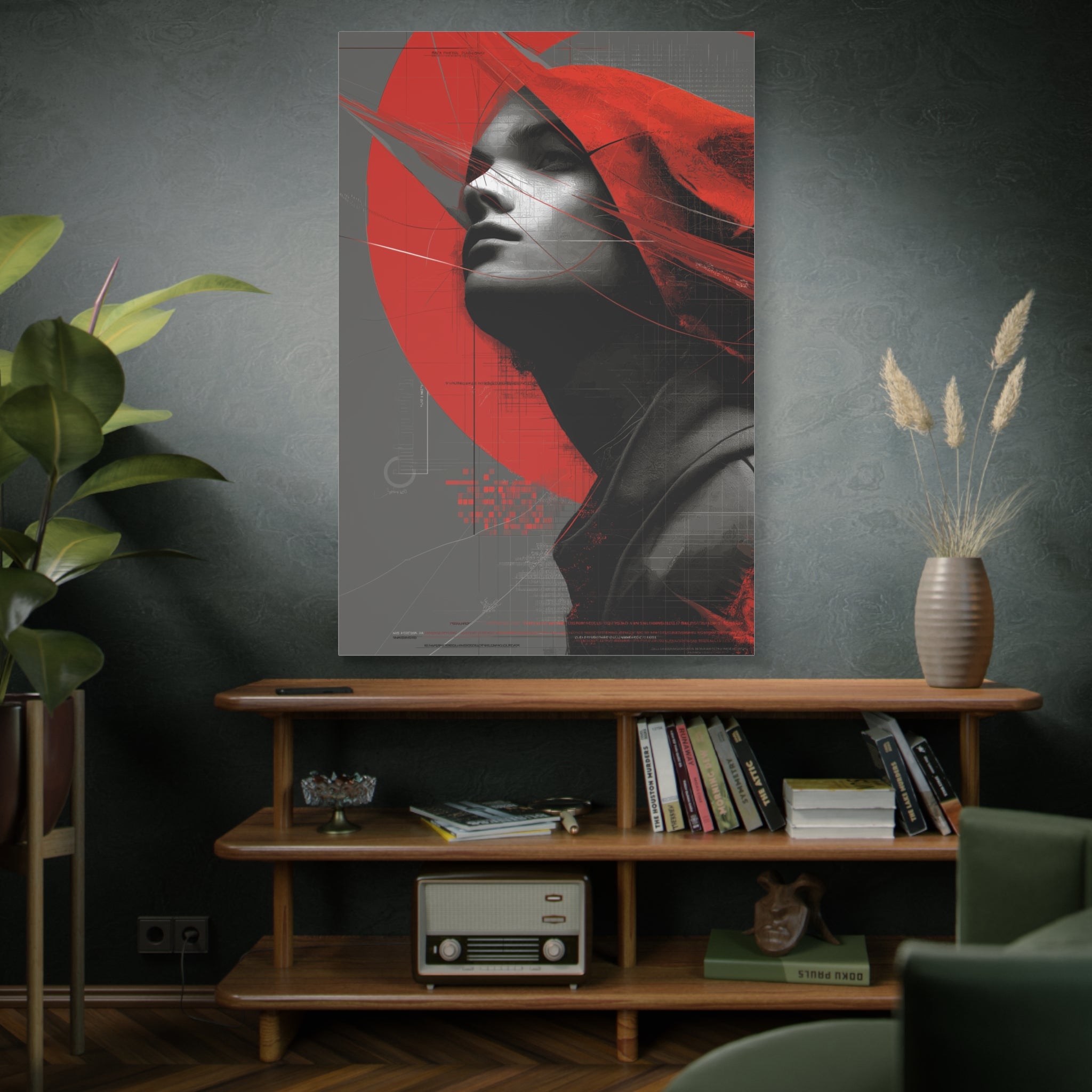 🔴 RED SHIFT: ASCEND | Abstract Wall Art