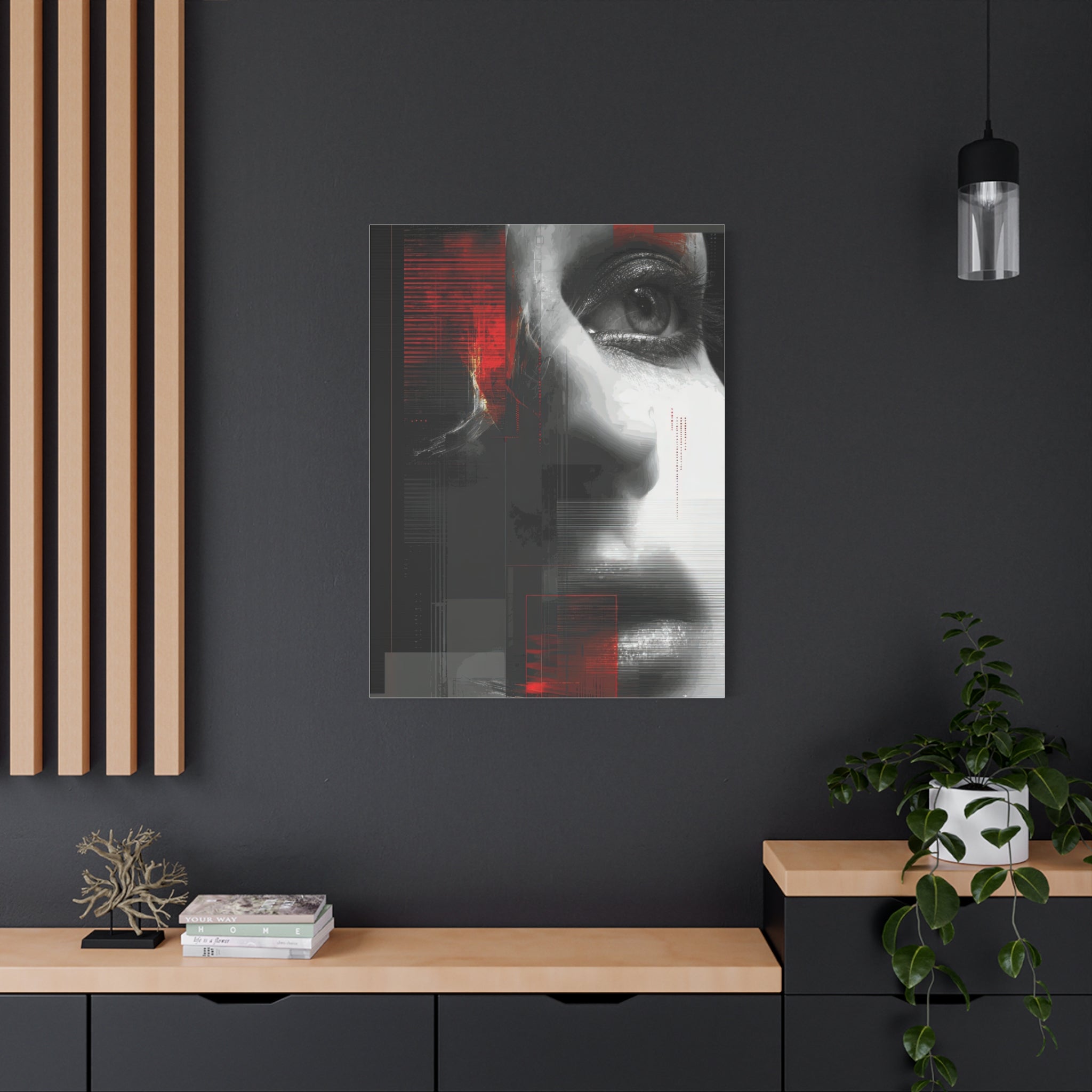 🔴 RED SHIFT: REFLECT | Abstract Wall Art