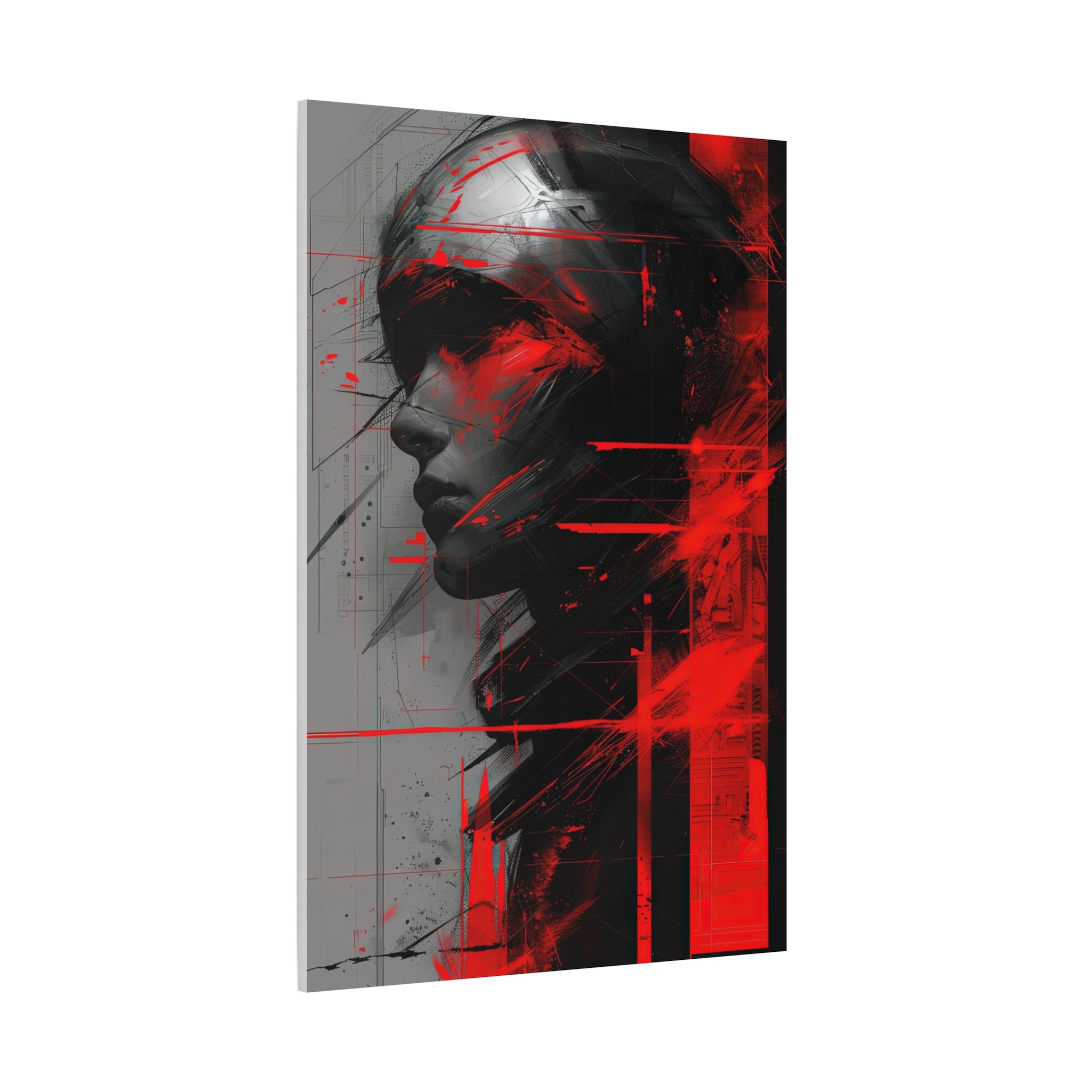 🔴 RED SHIFT: DISSONANCE | Abstract Wall Art
