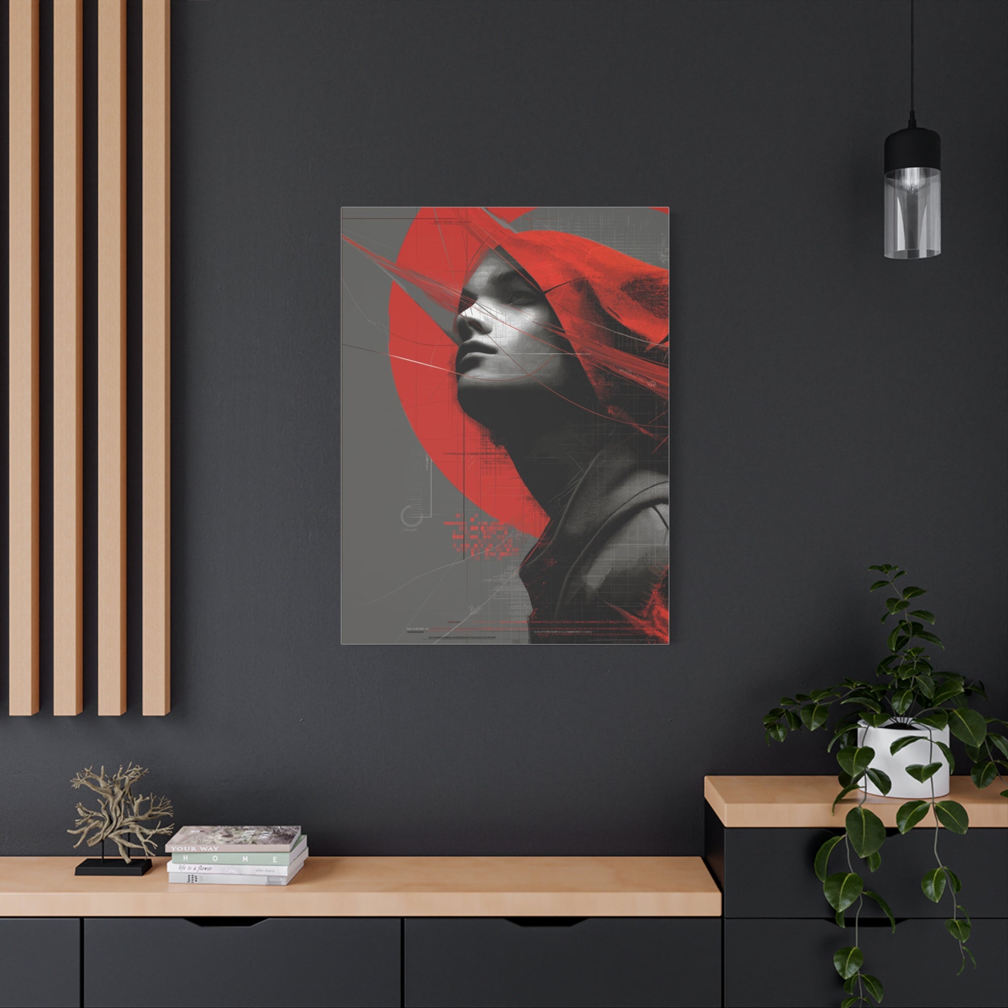 🔴 RED SHIFT: ASCEND | Abstract Wall Art