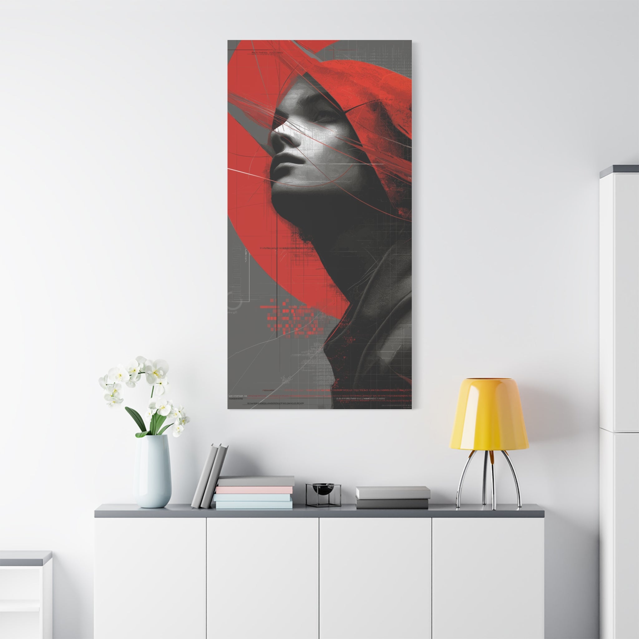 🔴 RED SHIFT: ASCEND | Abstract Wall Art