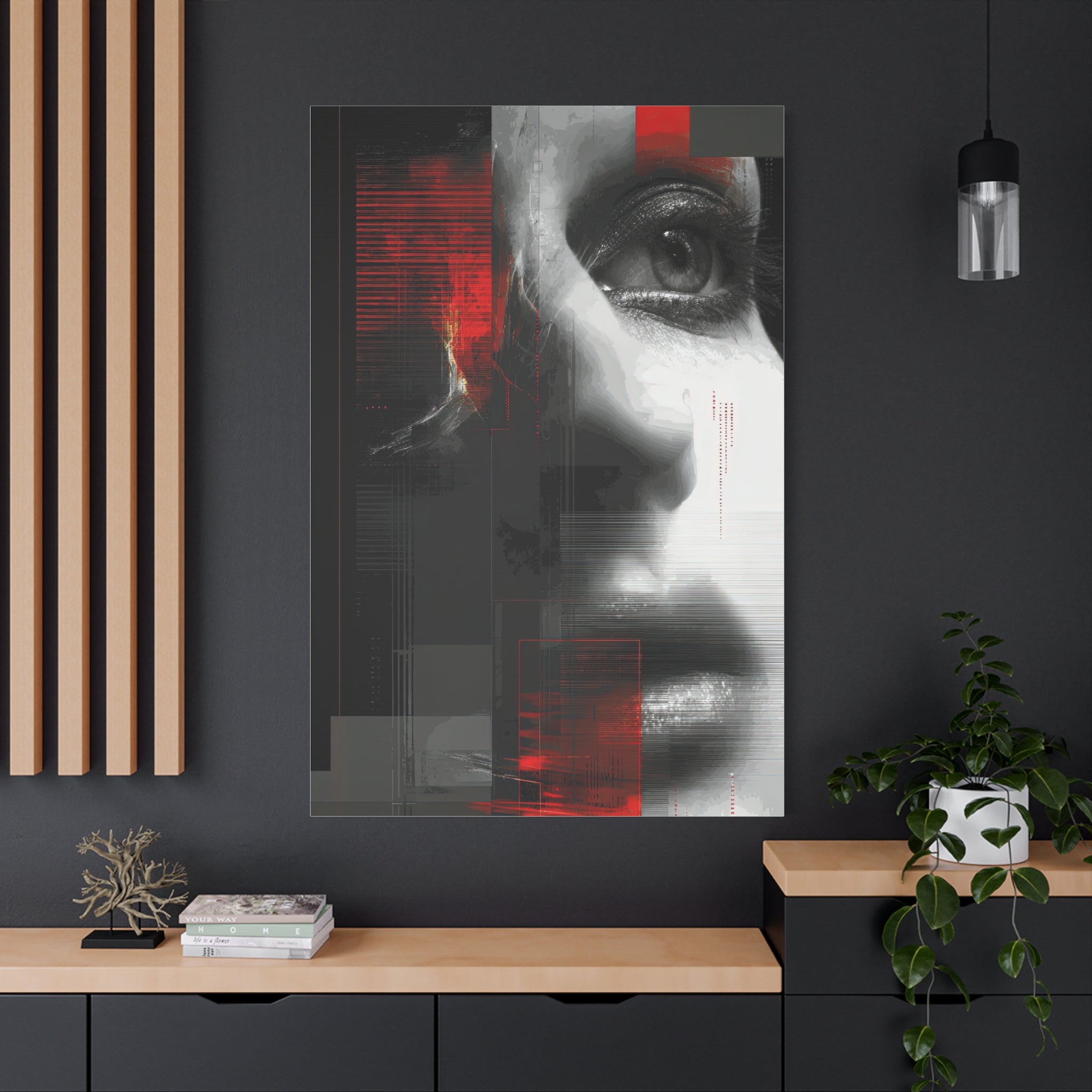 🔴 RED SHIFT: REFLECT | Abstract Wall Art