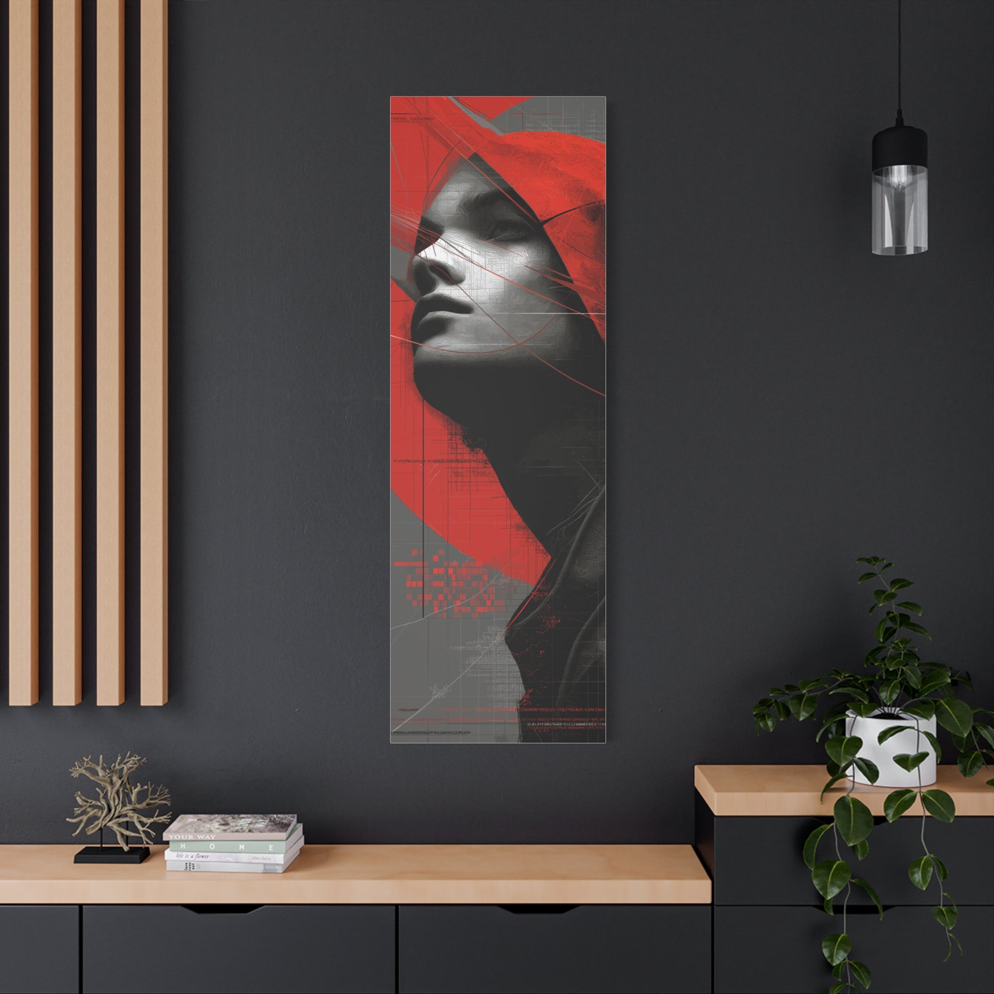 🔴 RED SHIFT: ASCEND | Abstract Wall Art