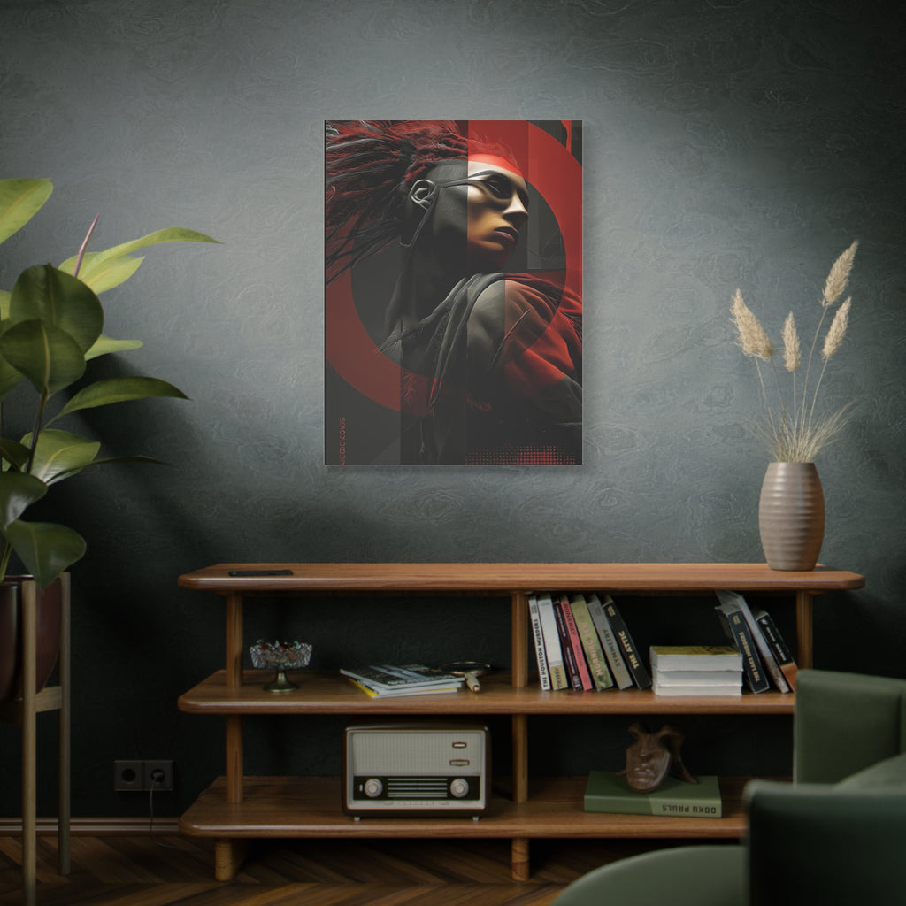 🔴 RED SHIFT SERIES: VECTOR | Abstract Wall Art