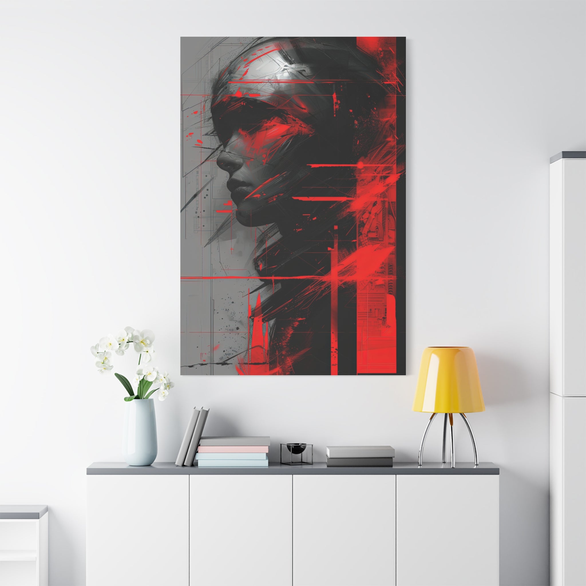 🔴 RED SHIFT: DISSONANCE | Abstract Wall Art
