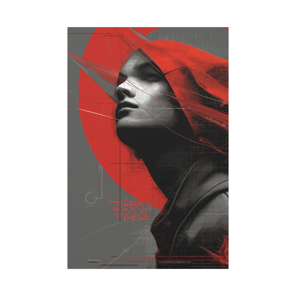 🔴 RED SHIFT: ASCEND | Abstract Wall Art