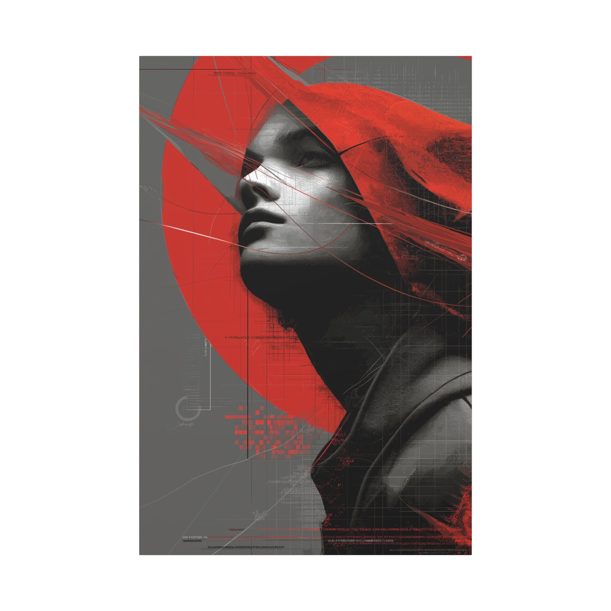 🔴 RED SHIFT: ASCEND | Abstract Wall Art