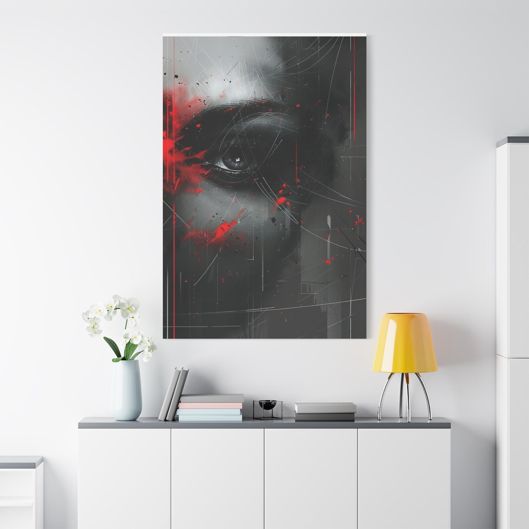 🔴 RED SHIFT : FRACTURE | Abstract Wall Art