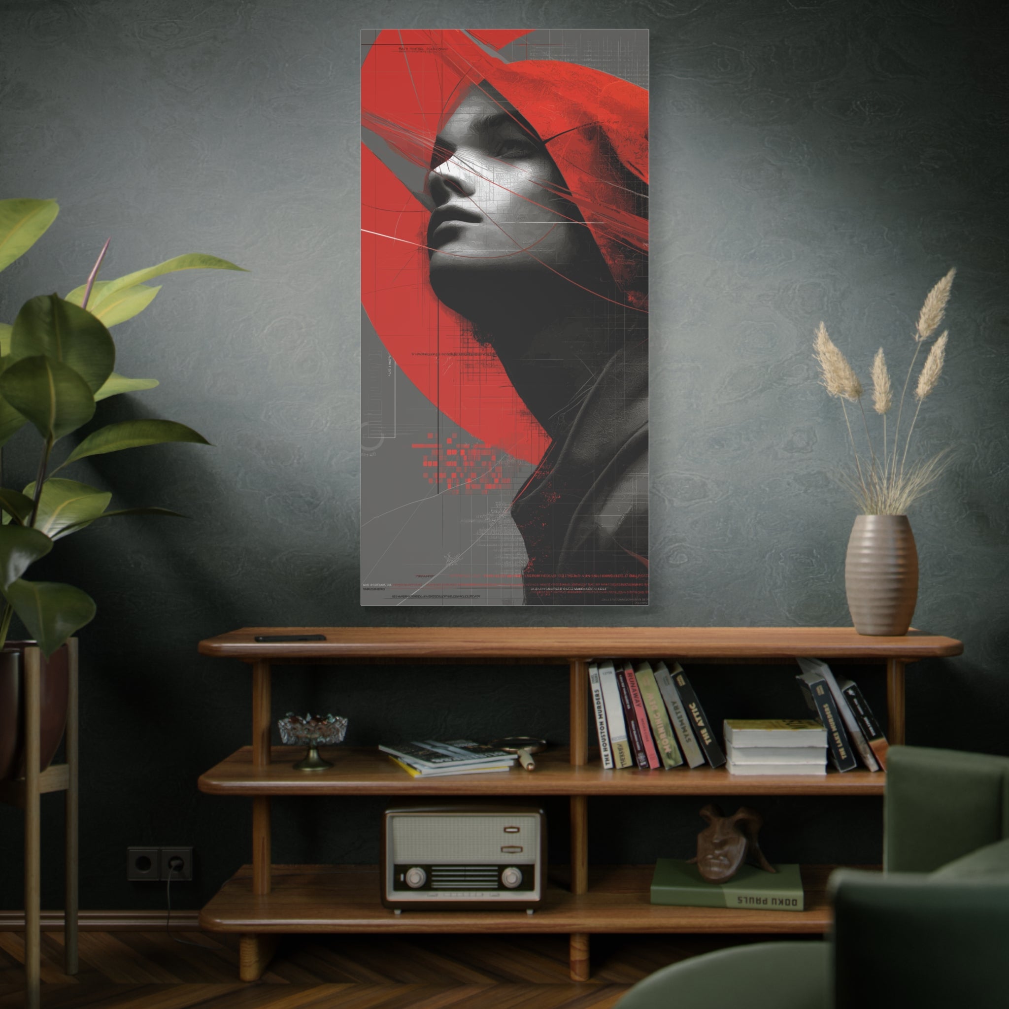🔴 RED SHIFT: ASCEND | Abstract Wall Art