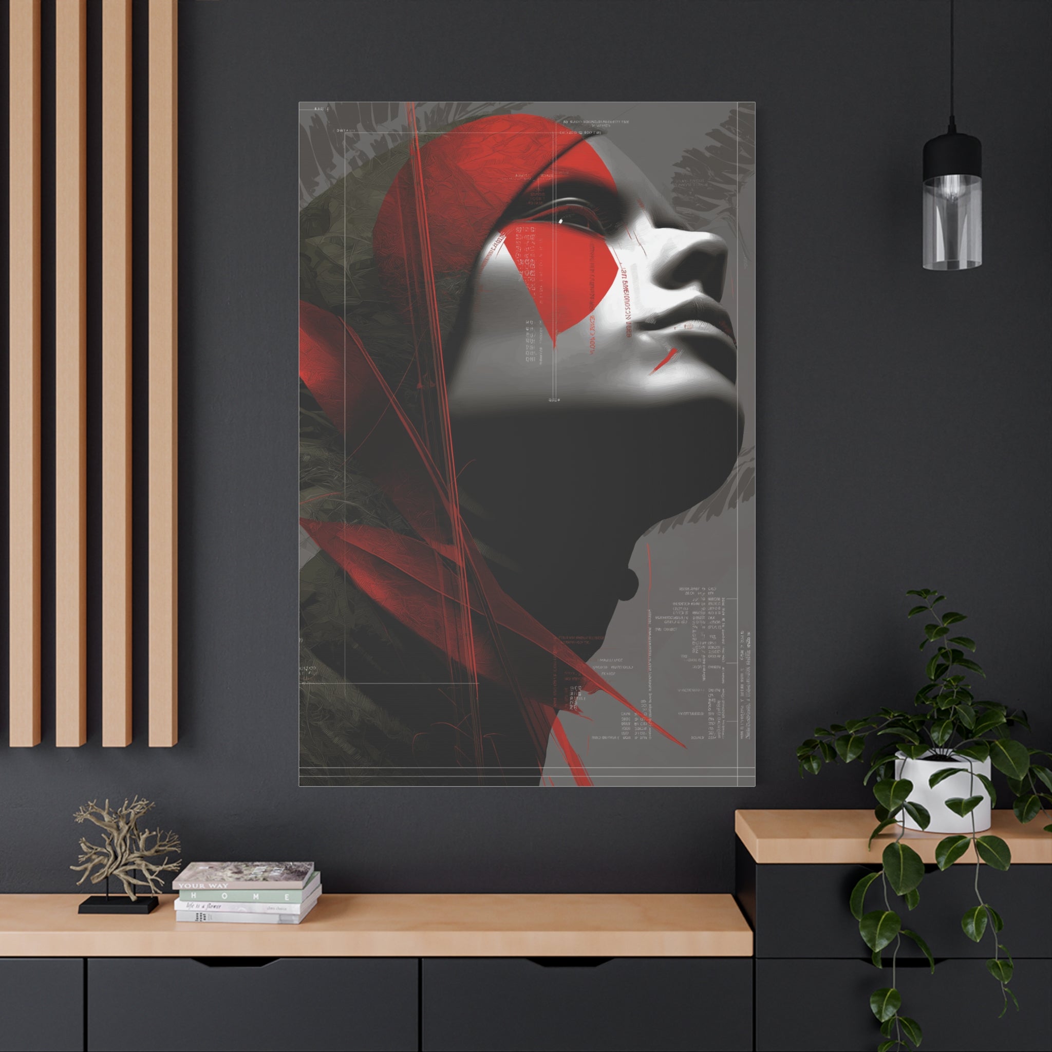 🔴 RED SHIFT: ASCENSION | Abstract Wall Art