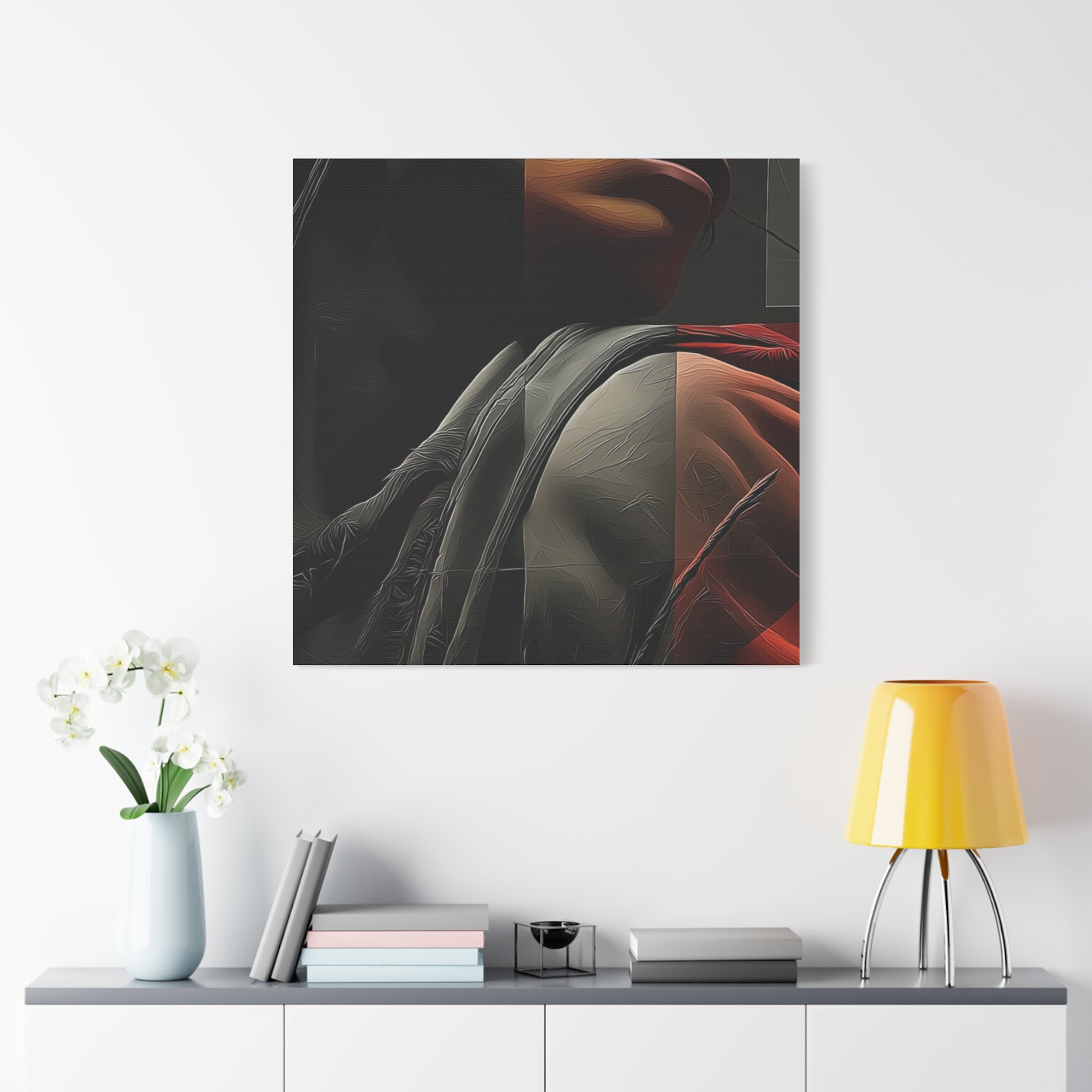🔴 RED SHIFT SERIES: VECTOR | Abstract Wall Art