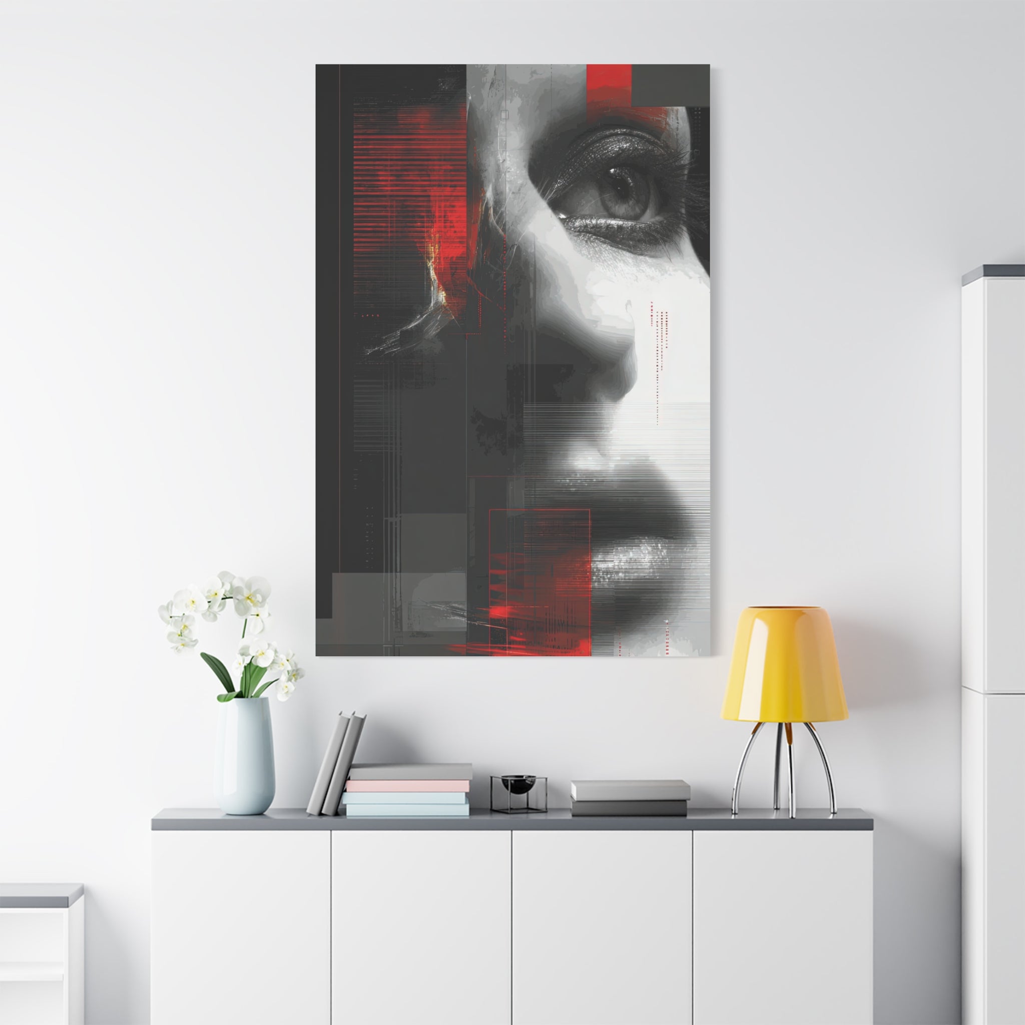🔴 RED SHIFT: REFLECT | Abstract Wall Art