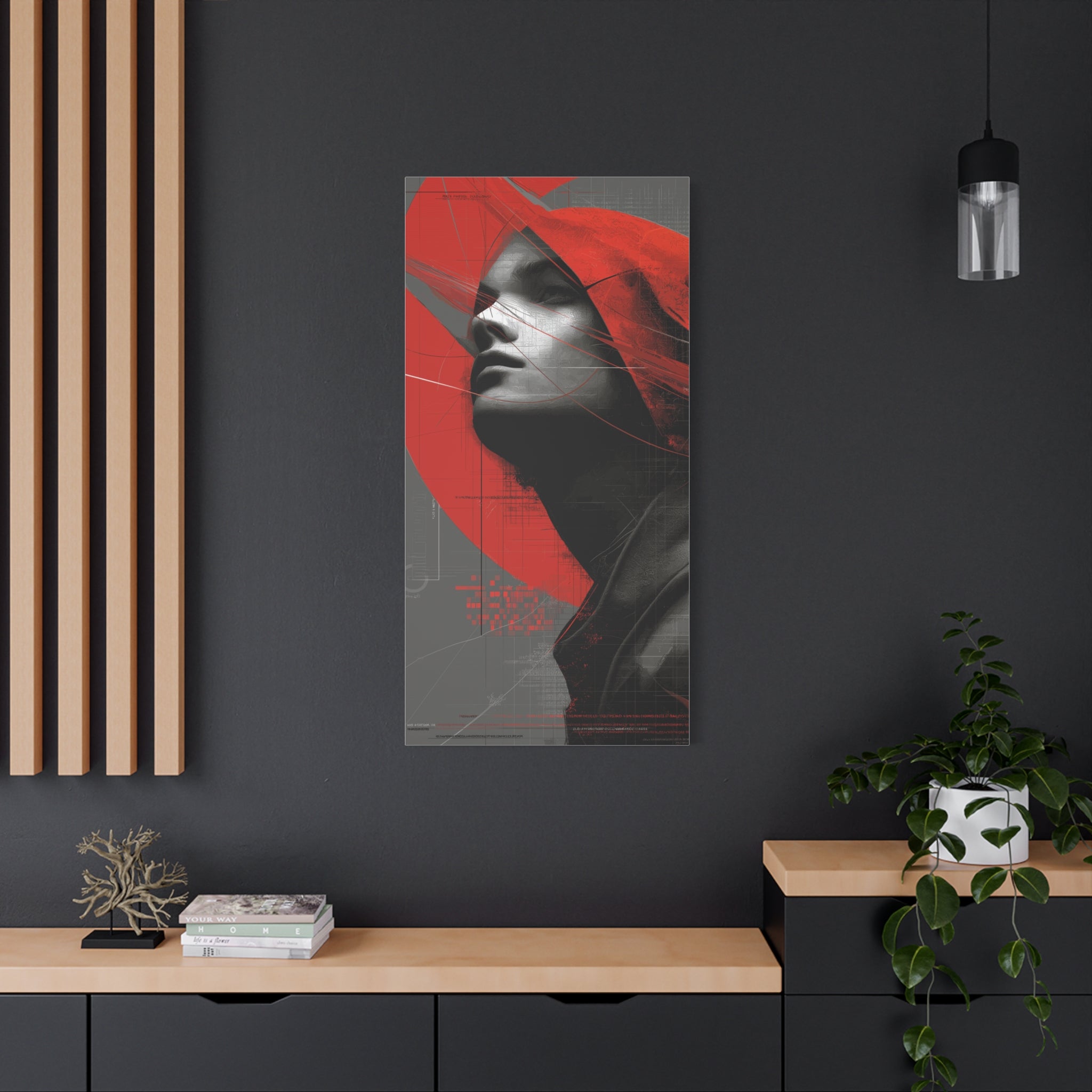 🔴 RED SHIFT: ASCEND | Abstract Wall Art