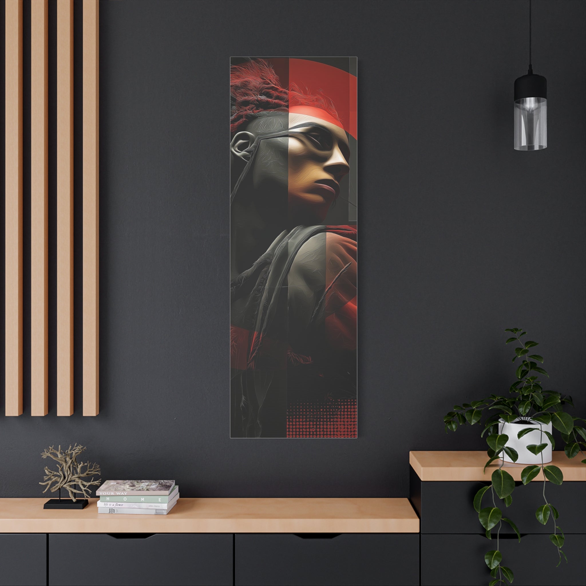 🔴 RED SHIFT SERIES: VECTOR | Abstract Wall Art