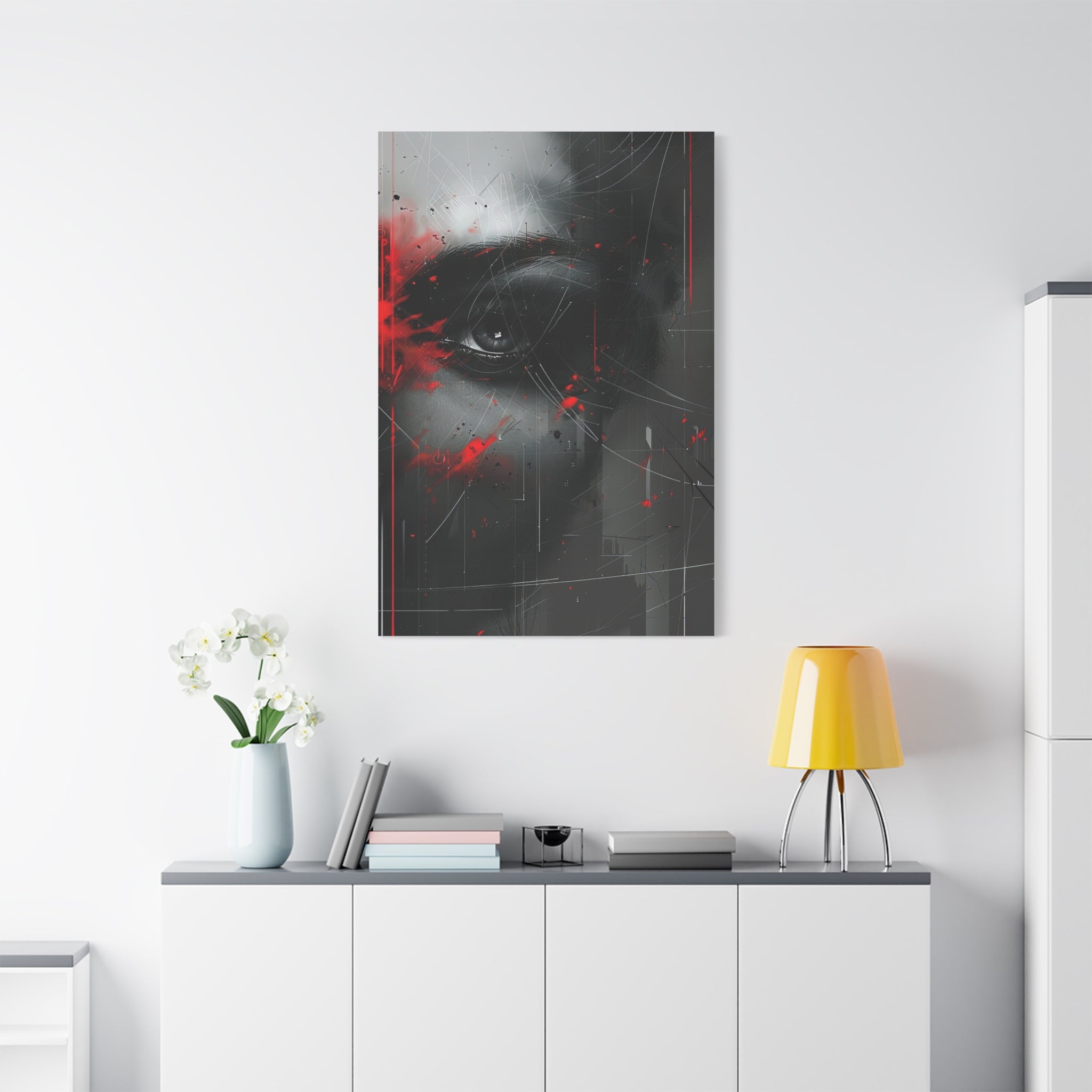 🔴 RED SHIFT : FRACTURE | Abstract Wall Art