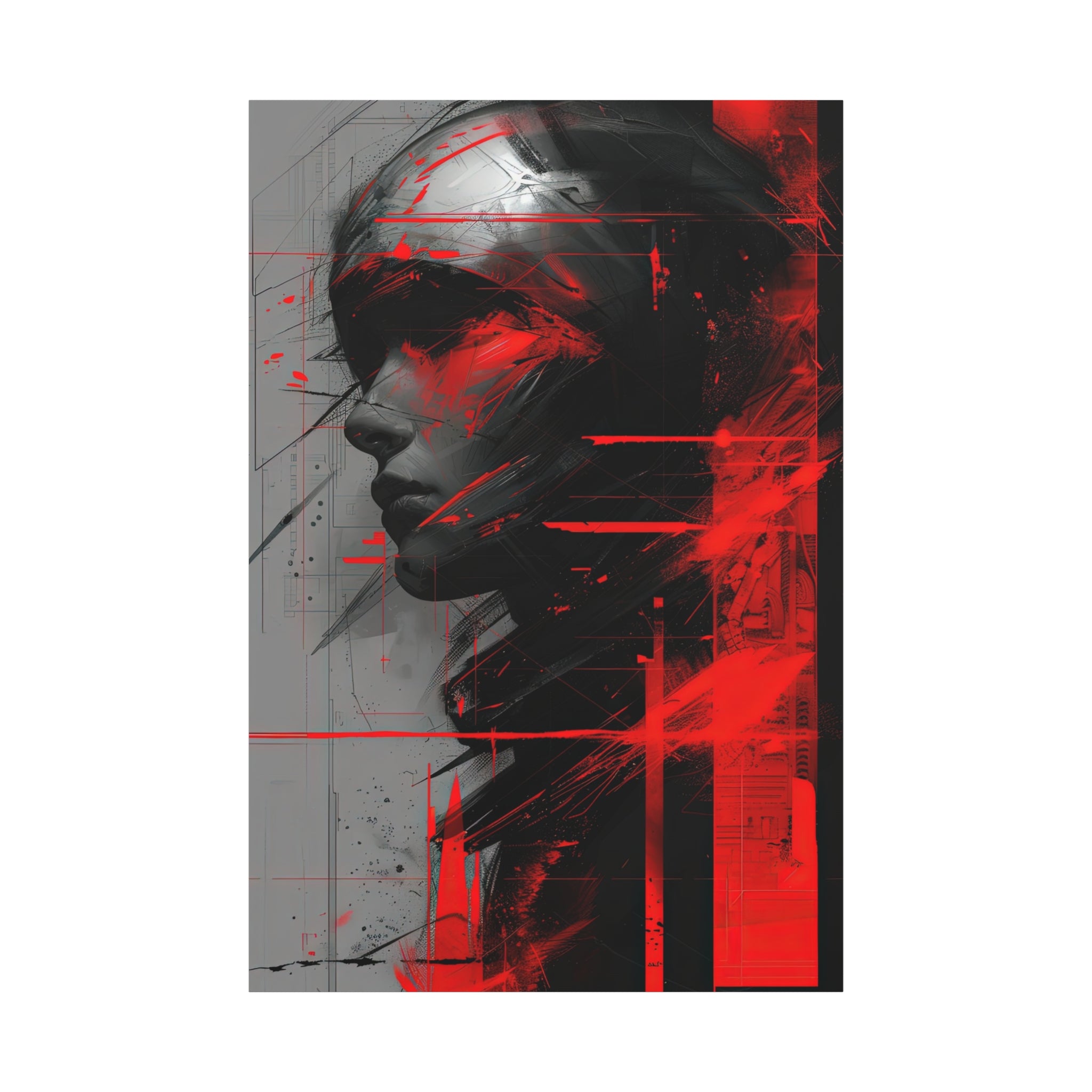 🔴 RED SHIFT: DISSONANCE | Abstract Wall Art
