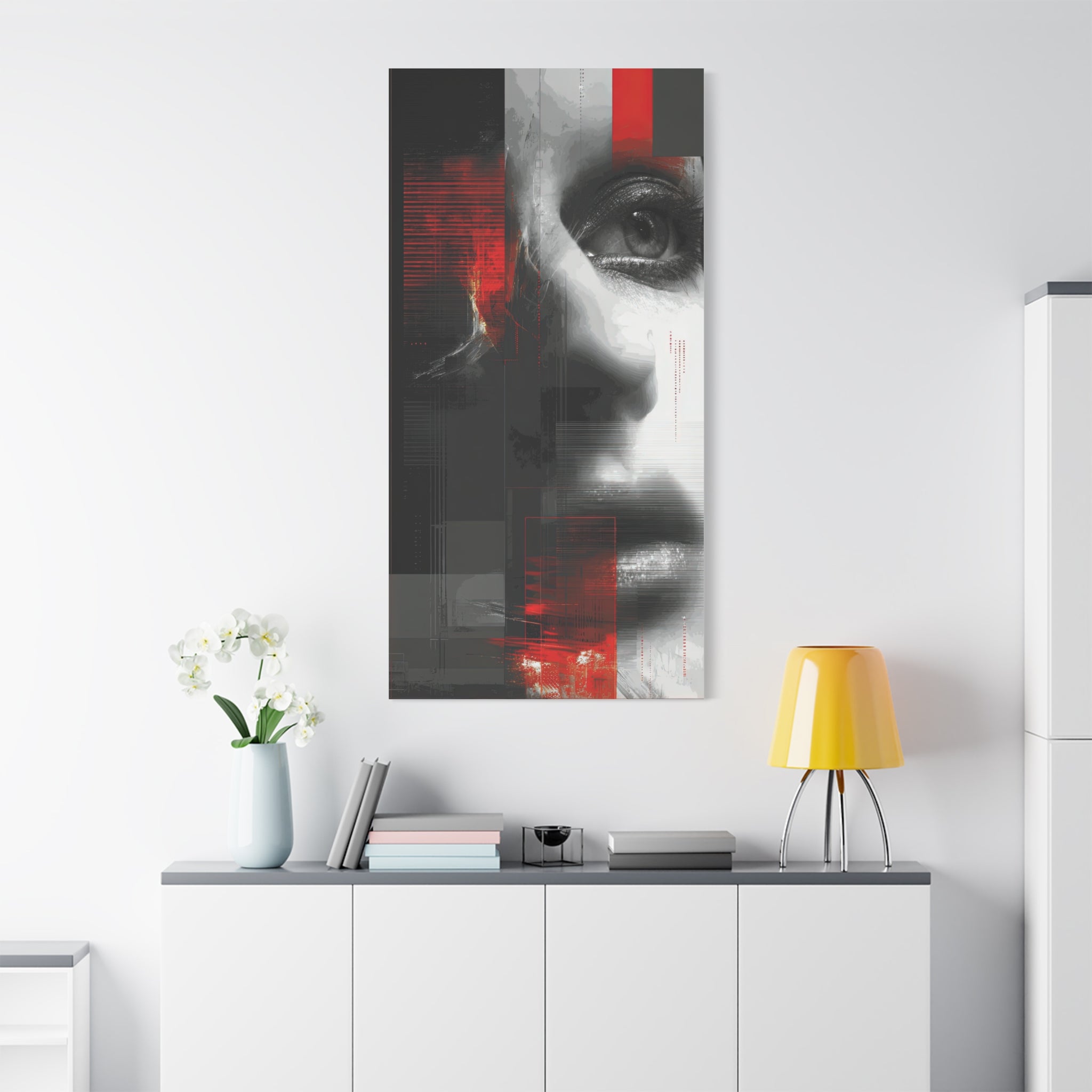 🔴 RED SHIFT: REFLECT | Abstract Wall Art