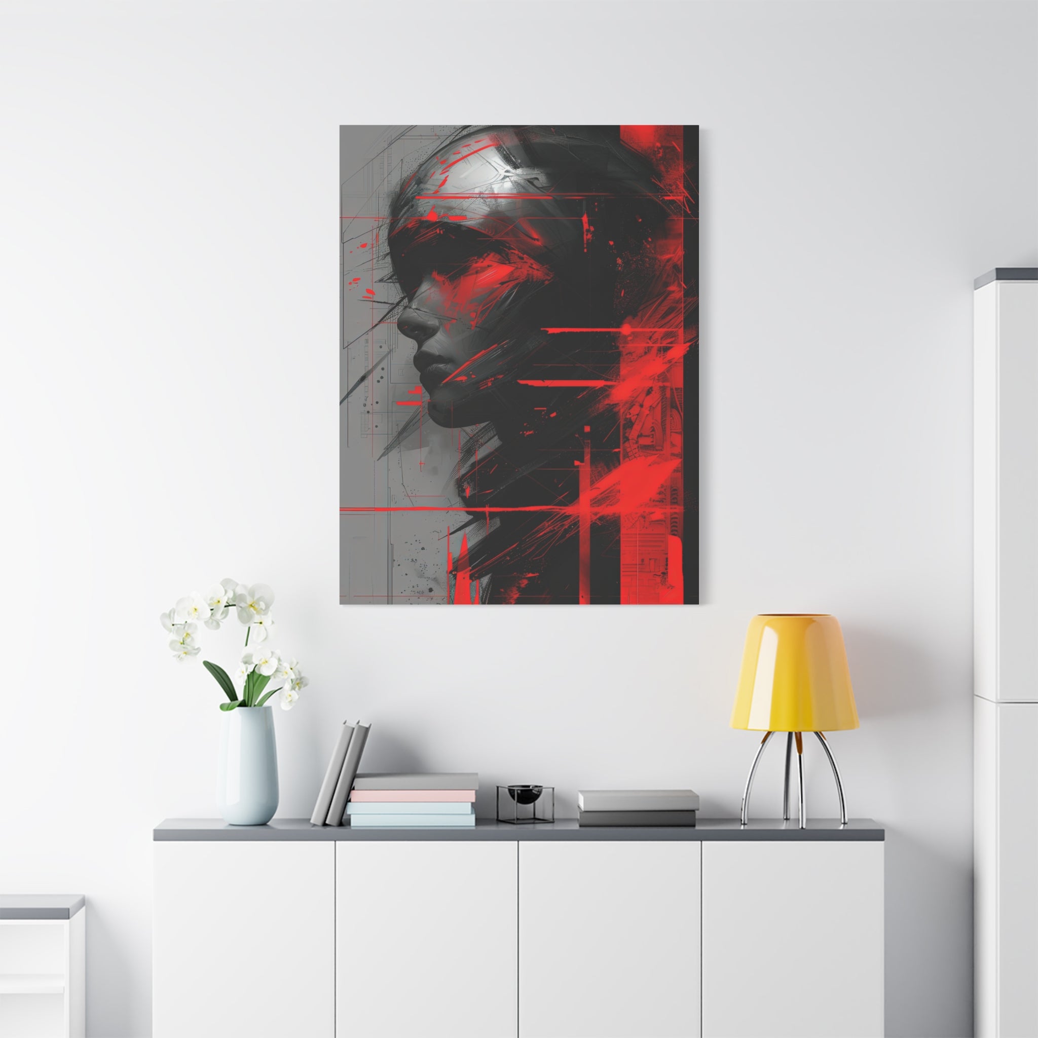 🔴 RED SHIFT: DISSONANCE | Abstract Wall Art