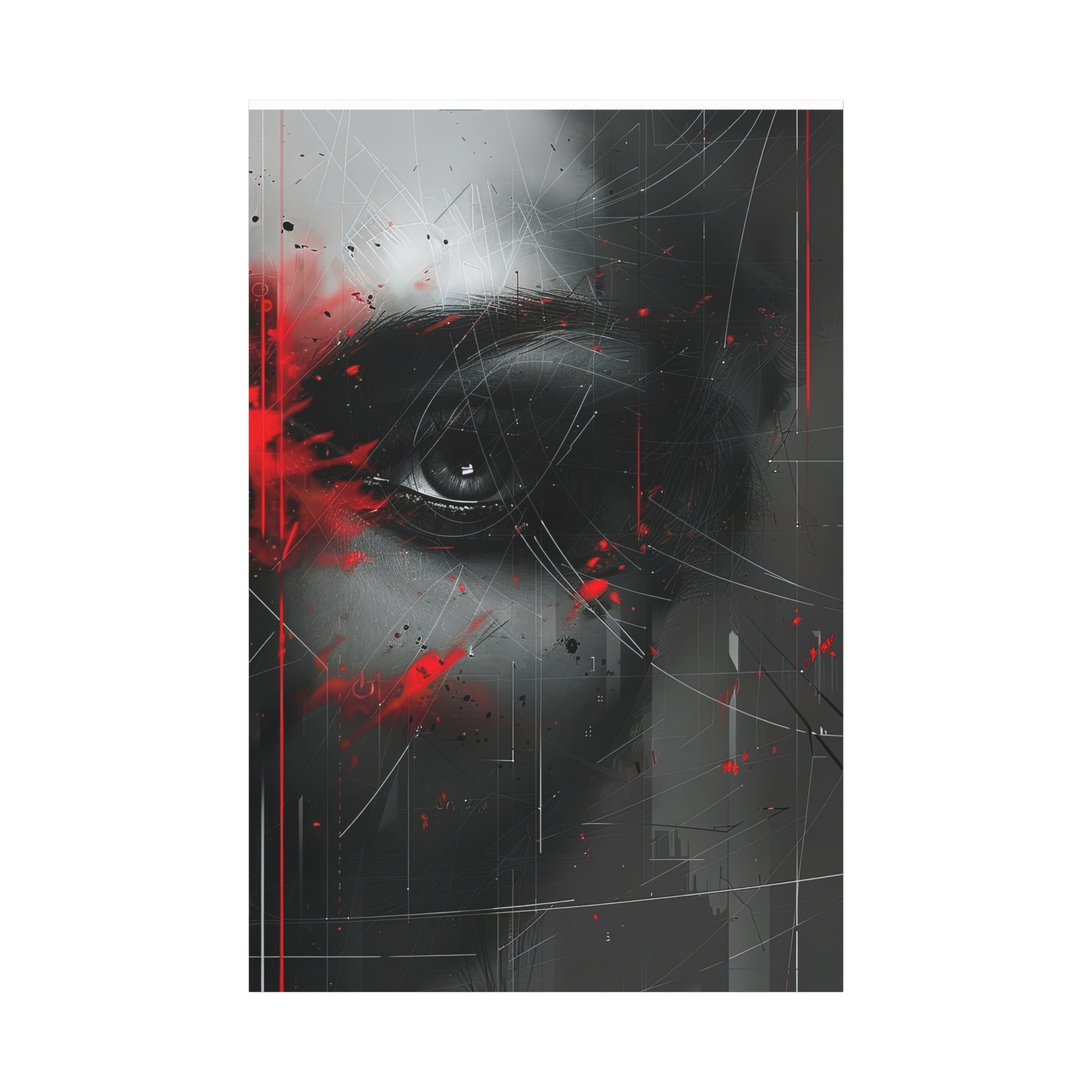 🔴 RED SHIFT : FRACTURE | Abstract Wall Art