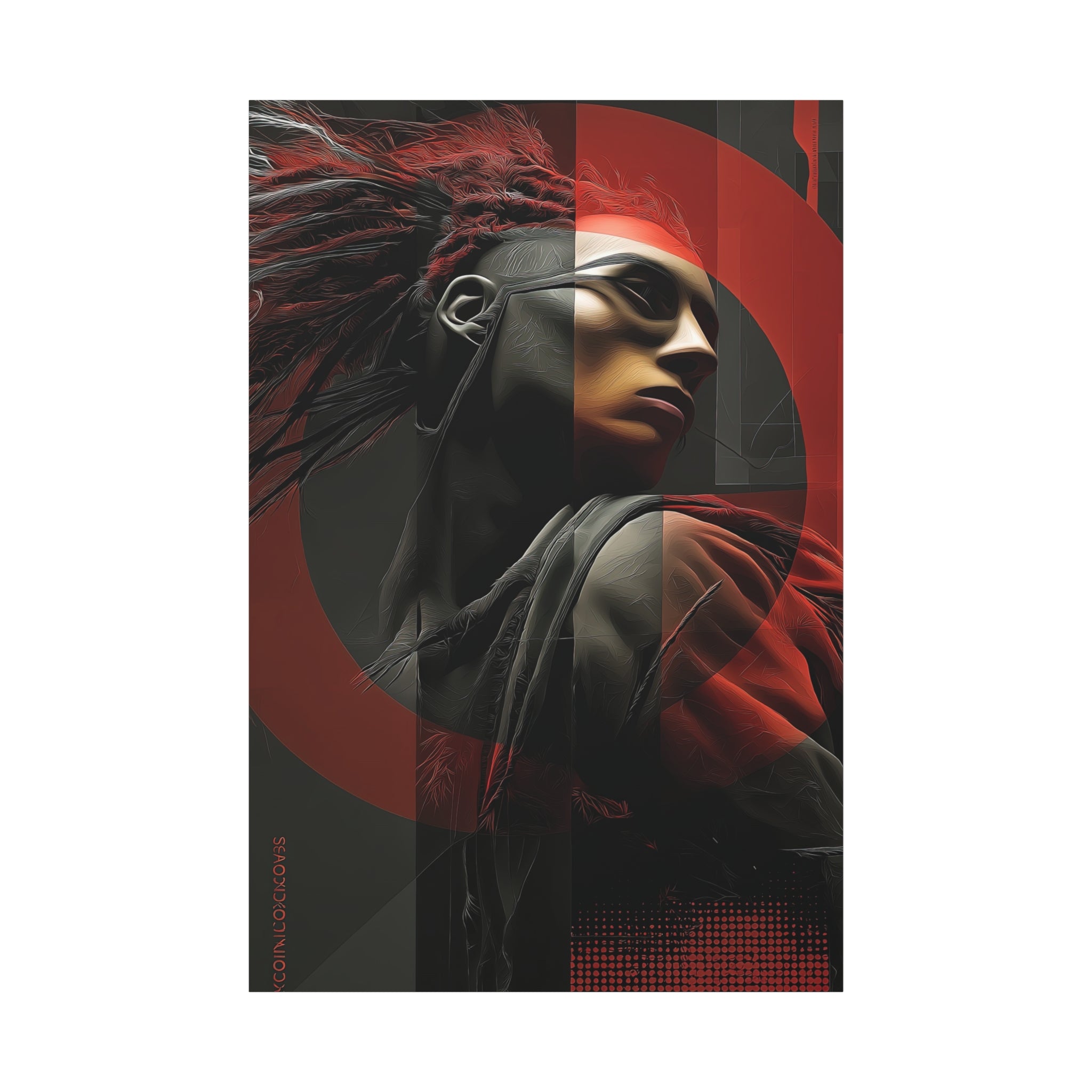 🔴 RED SHIFT SERIES: VECTOR | Abstract Wall Art