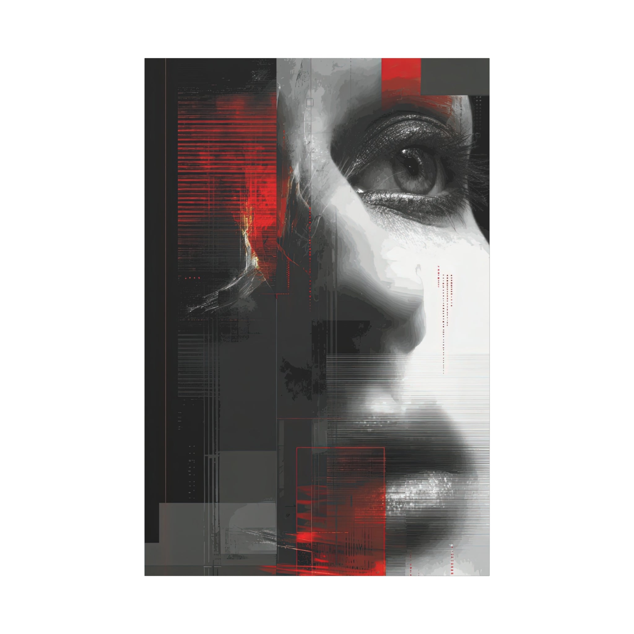 🔴 RED SHIFT: REFLECT | Abstract Wall Art