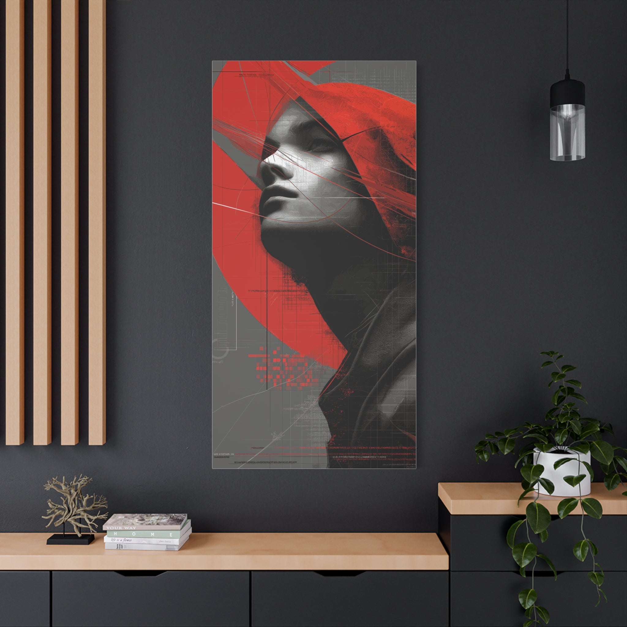 🔴 RED SHIFT: ASCEND | Abstract Wall Art