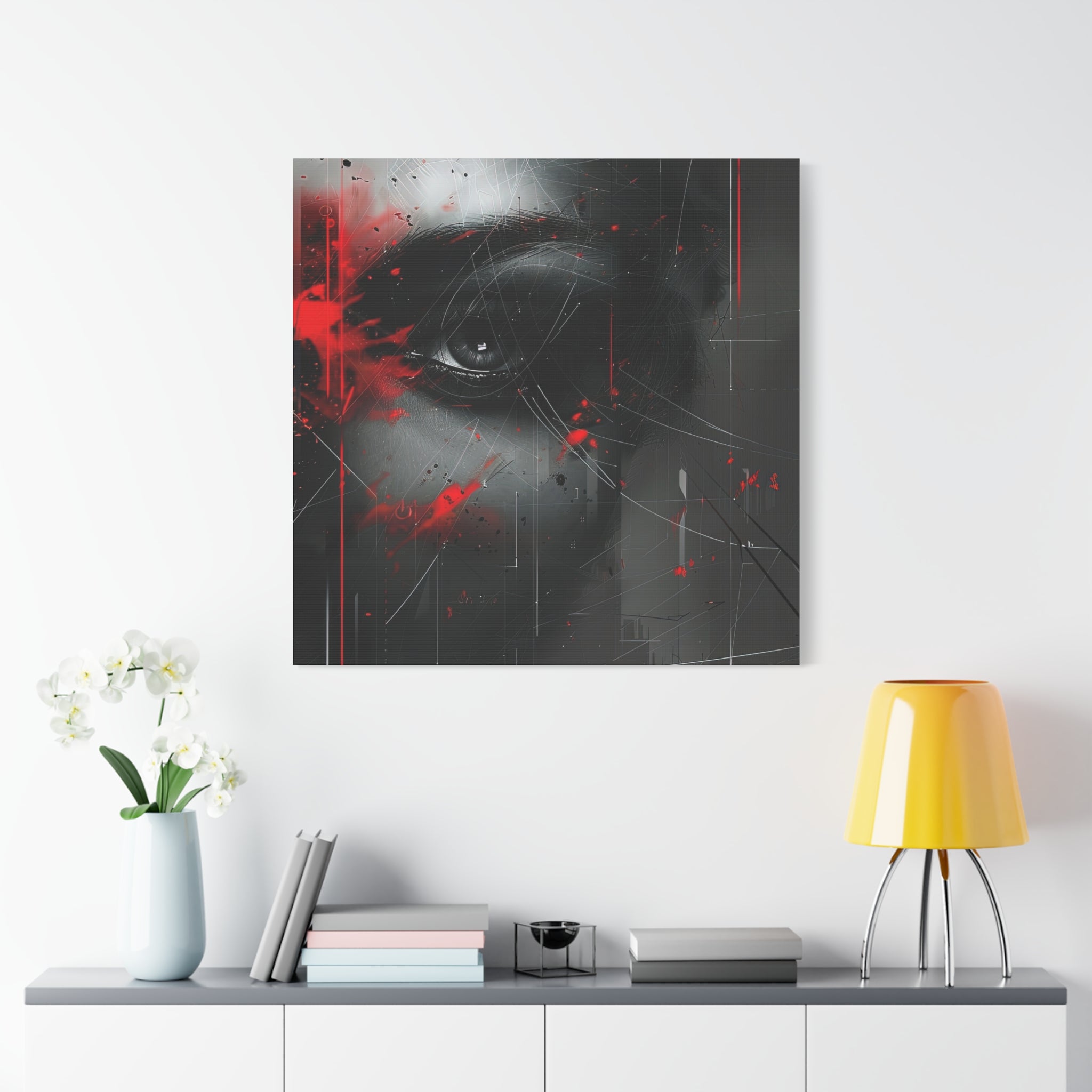 🔴 RED SHIFT : FRACTURE | Abstract Wall Art