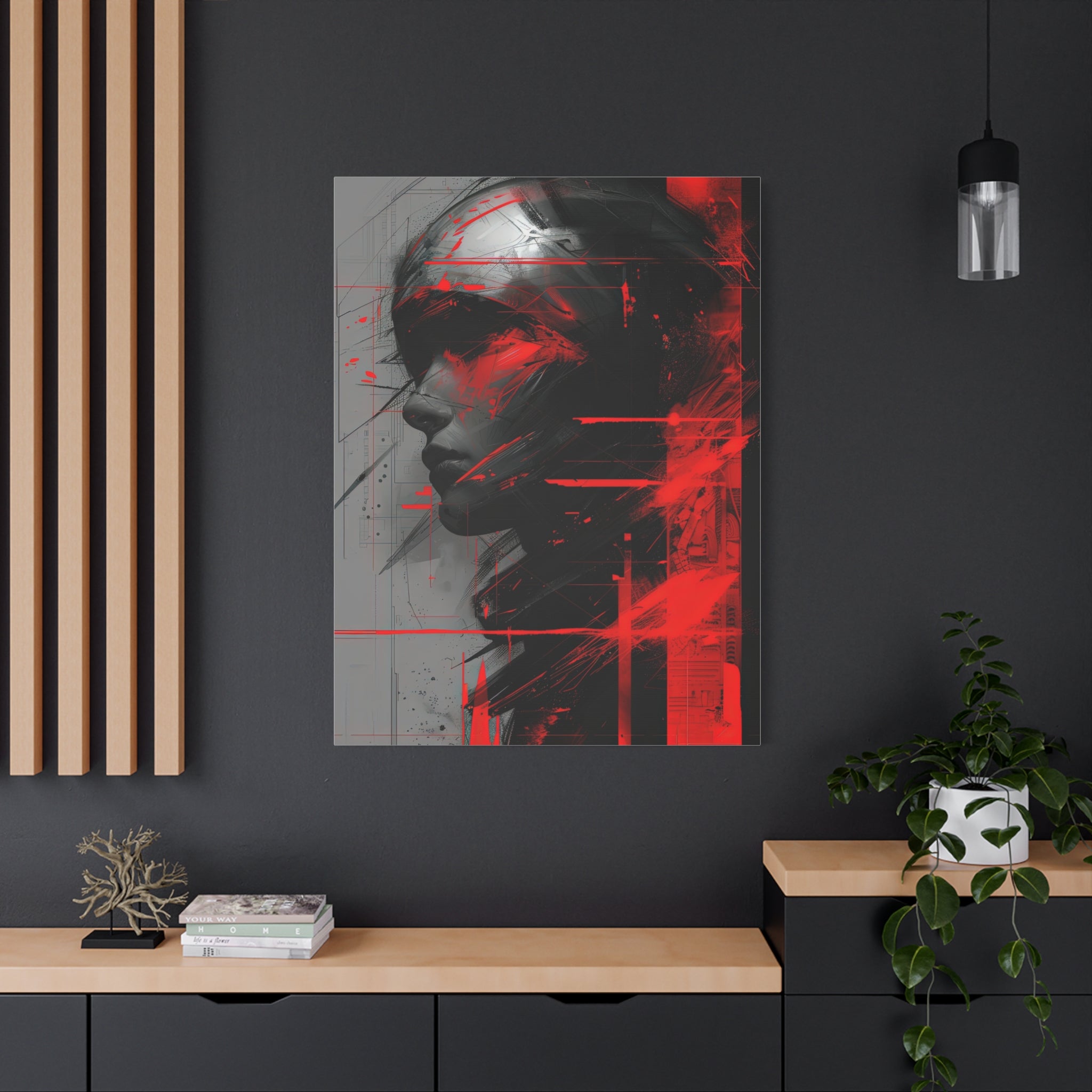 🔴 RED SHIFT: DISSONANCE | Abstract Wall Art