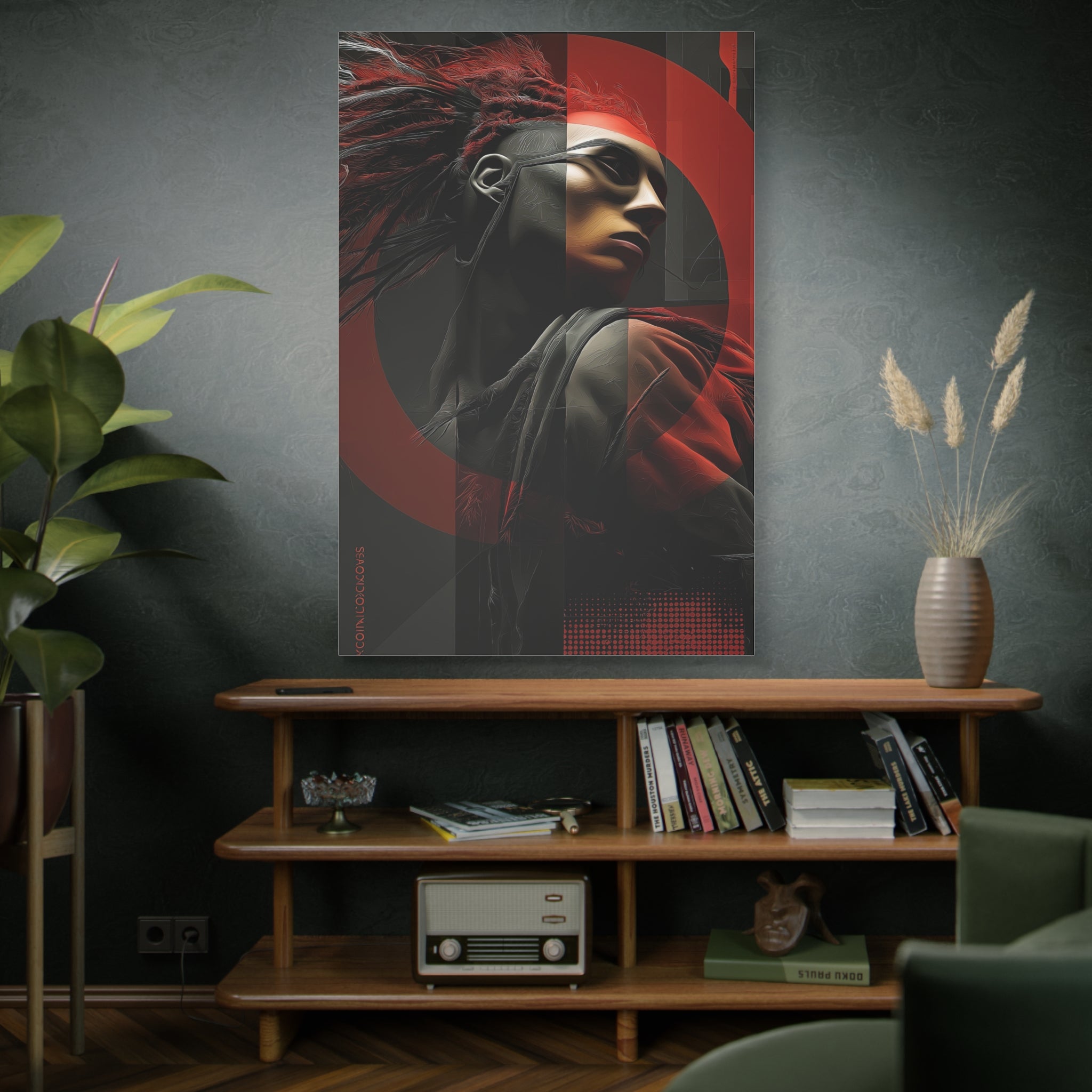 🔴 RED SHIFT SERIES: VECTOR | Abstract Wall Art