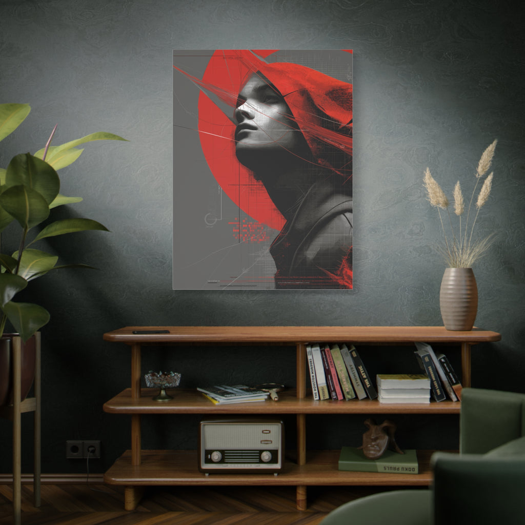 🔴 RED SHIFT: ASCEND | Abstract Wall Art