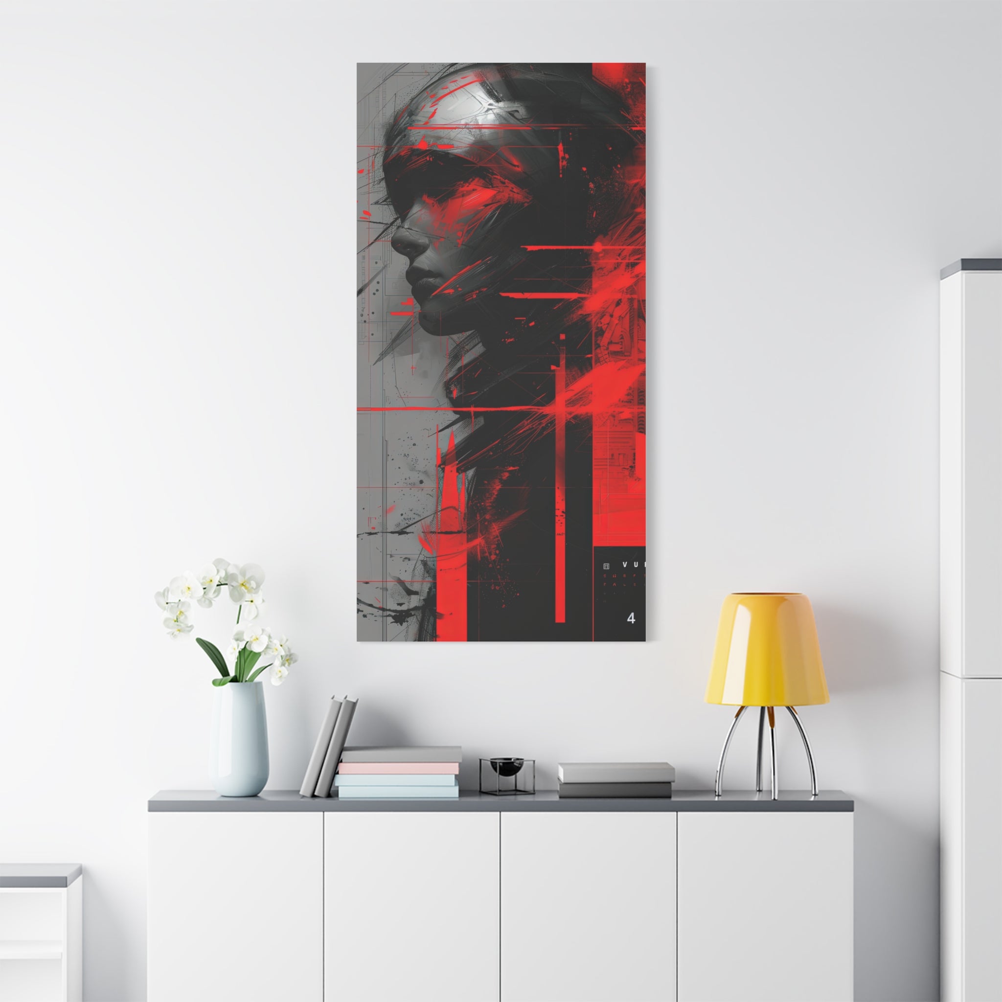 🔴 RED SHIFT: DISSONANCE | Abstract Wall Art