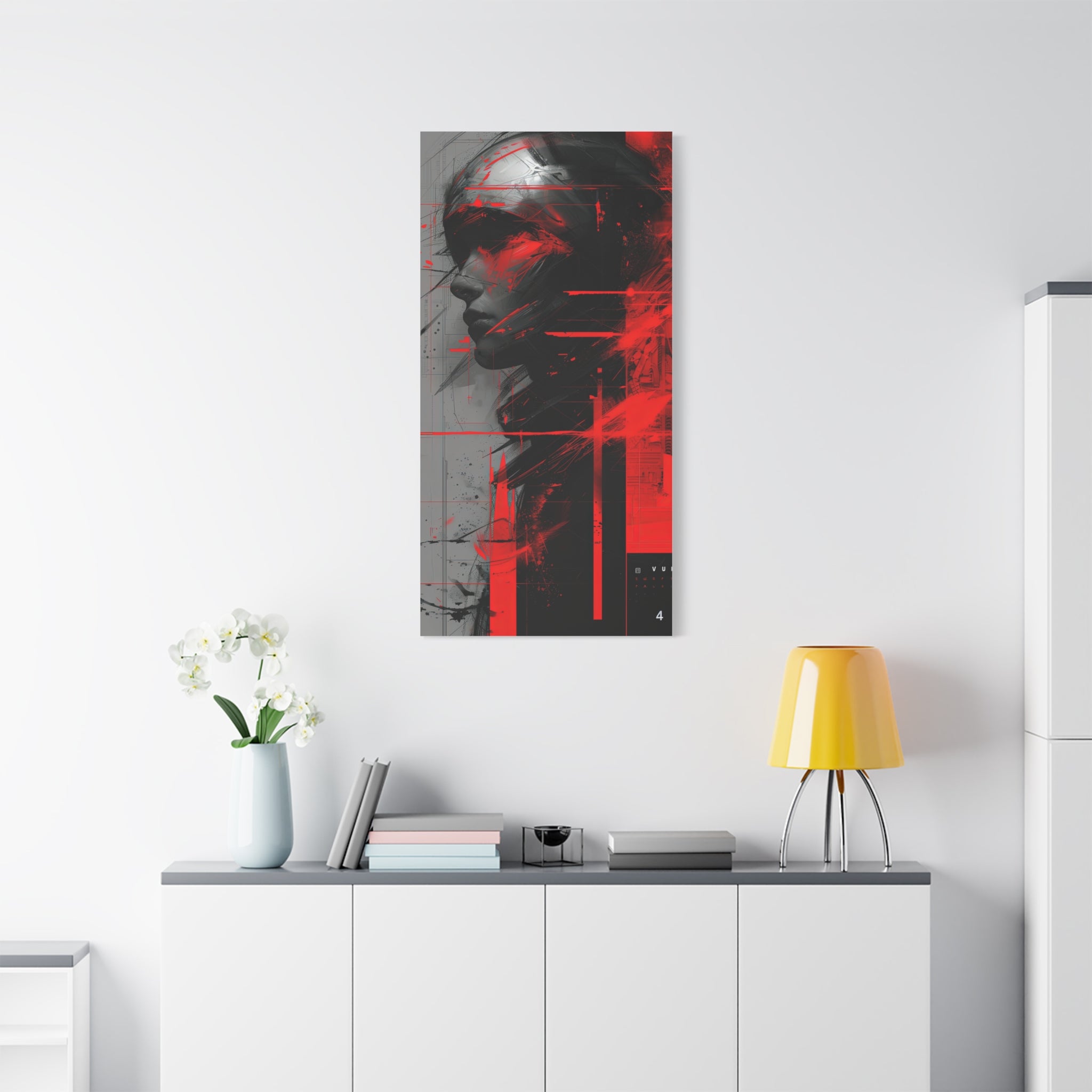 🔴 RED SHIFT: DISSONANCE | Abstract Wall Art