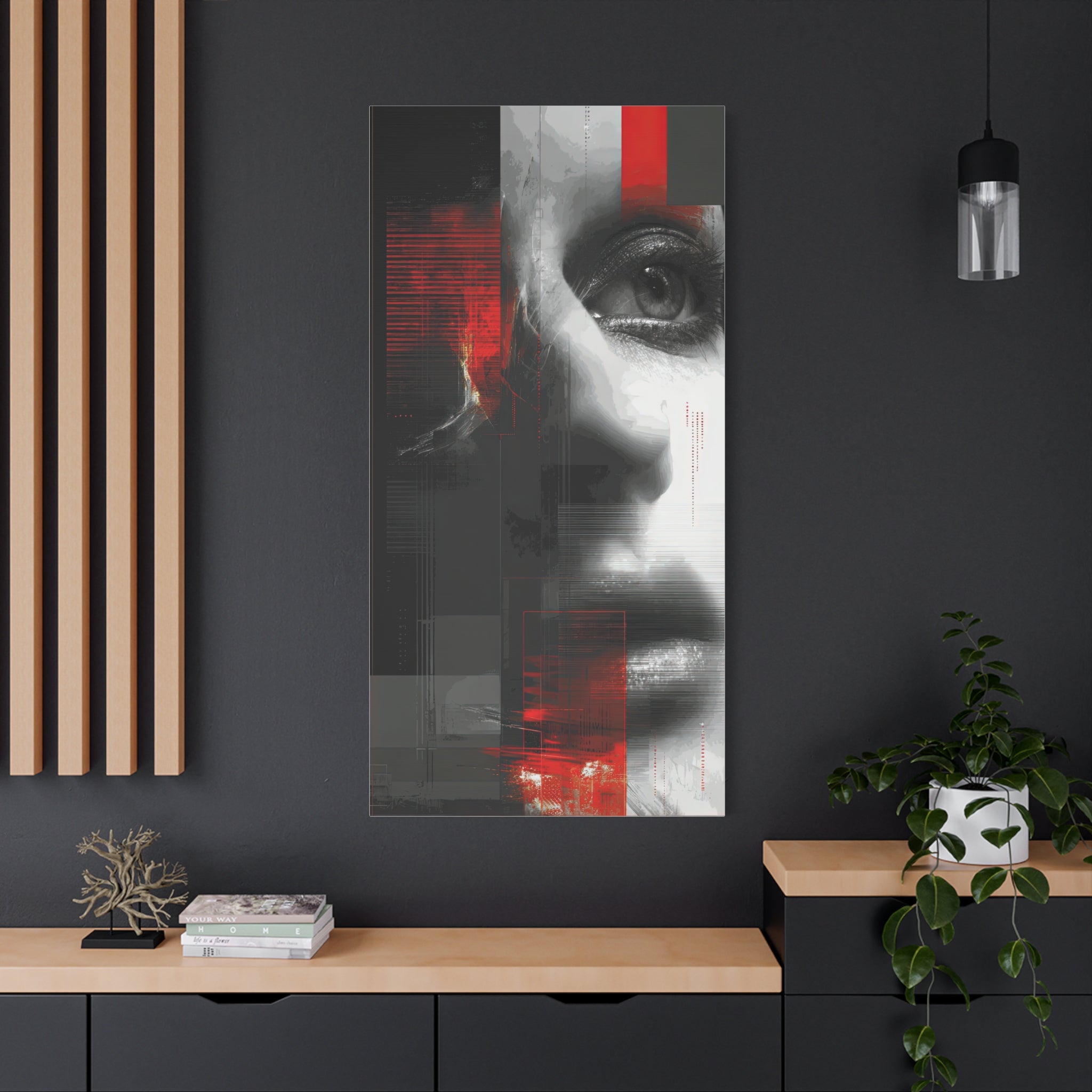 🔴 RED SHIFT: REFLECT | Abstract Wall Art