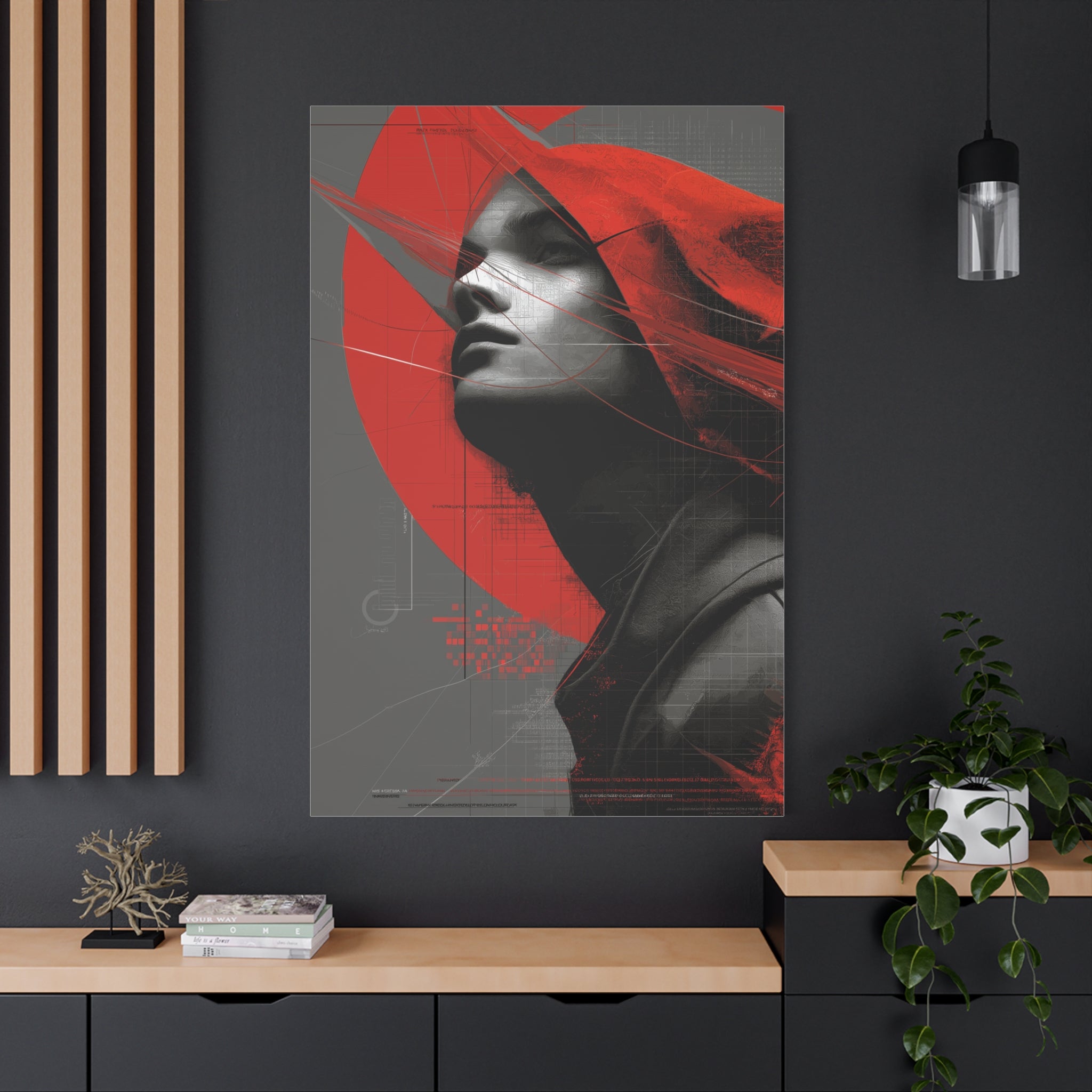 🔴 RED SHIFT: ASCEND | Abstract Wall Art